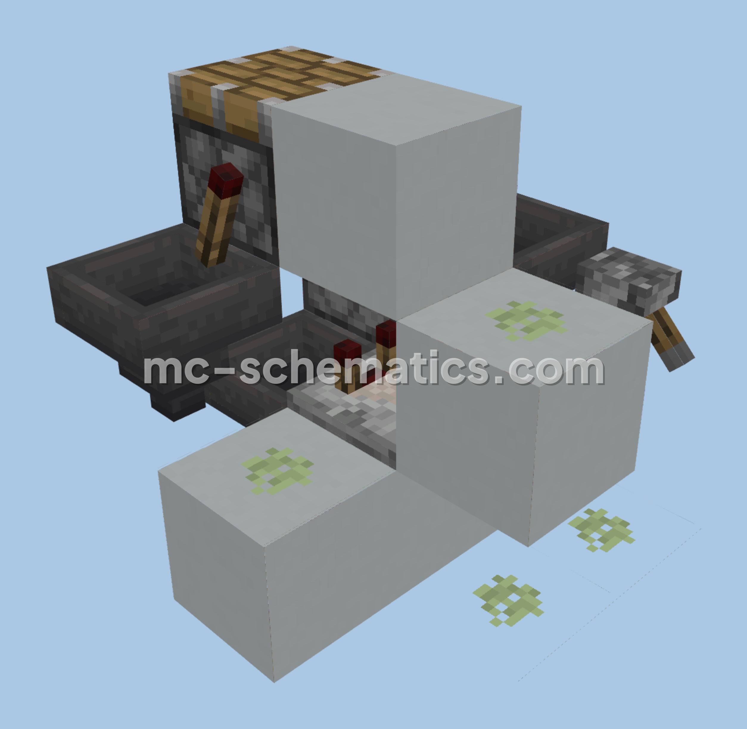 Compact Shulker Box Loader Minecraft schematic preview