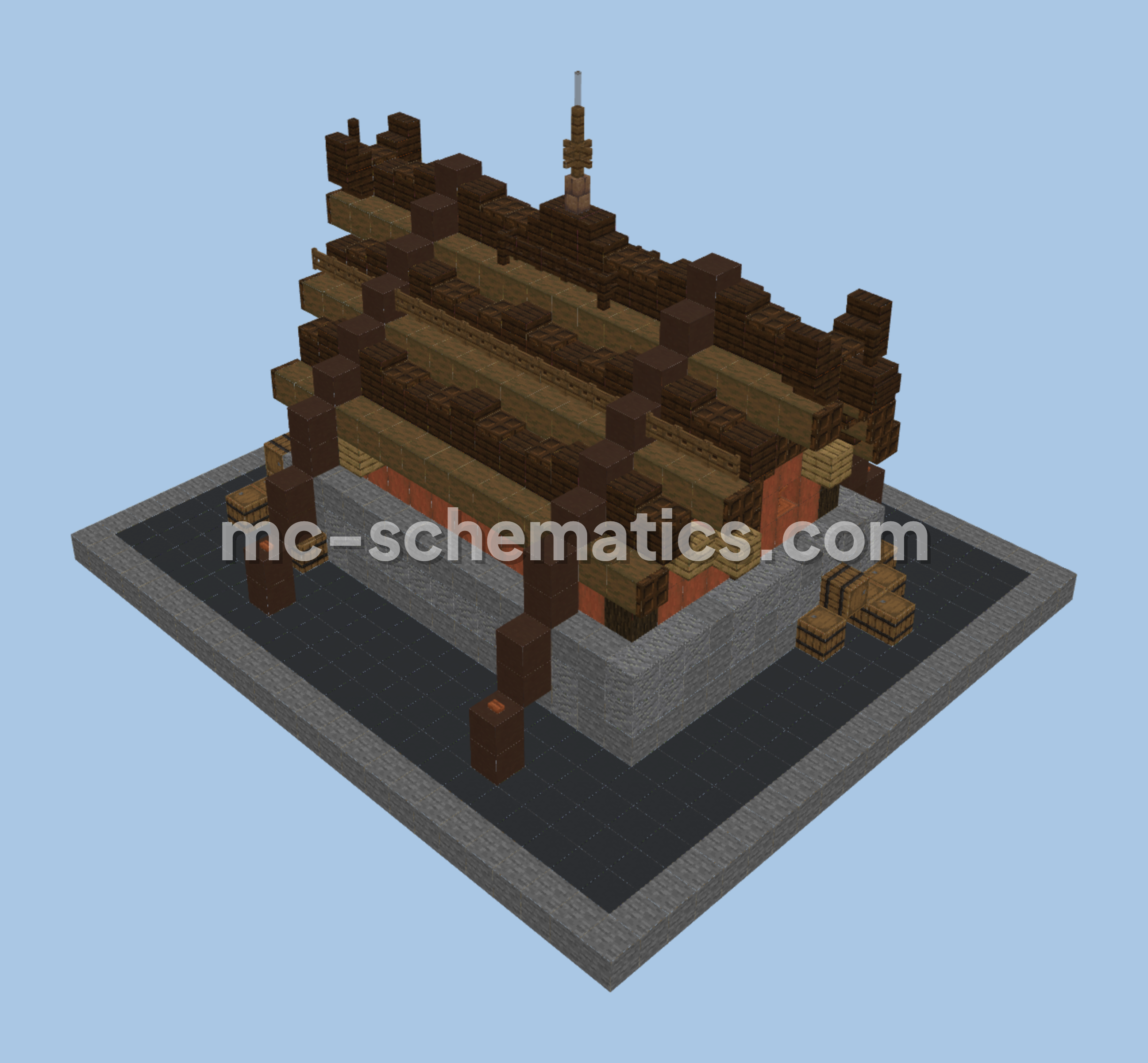 Compact Viking Base Minecraft schematic preview