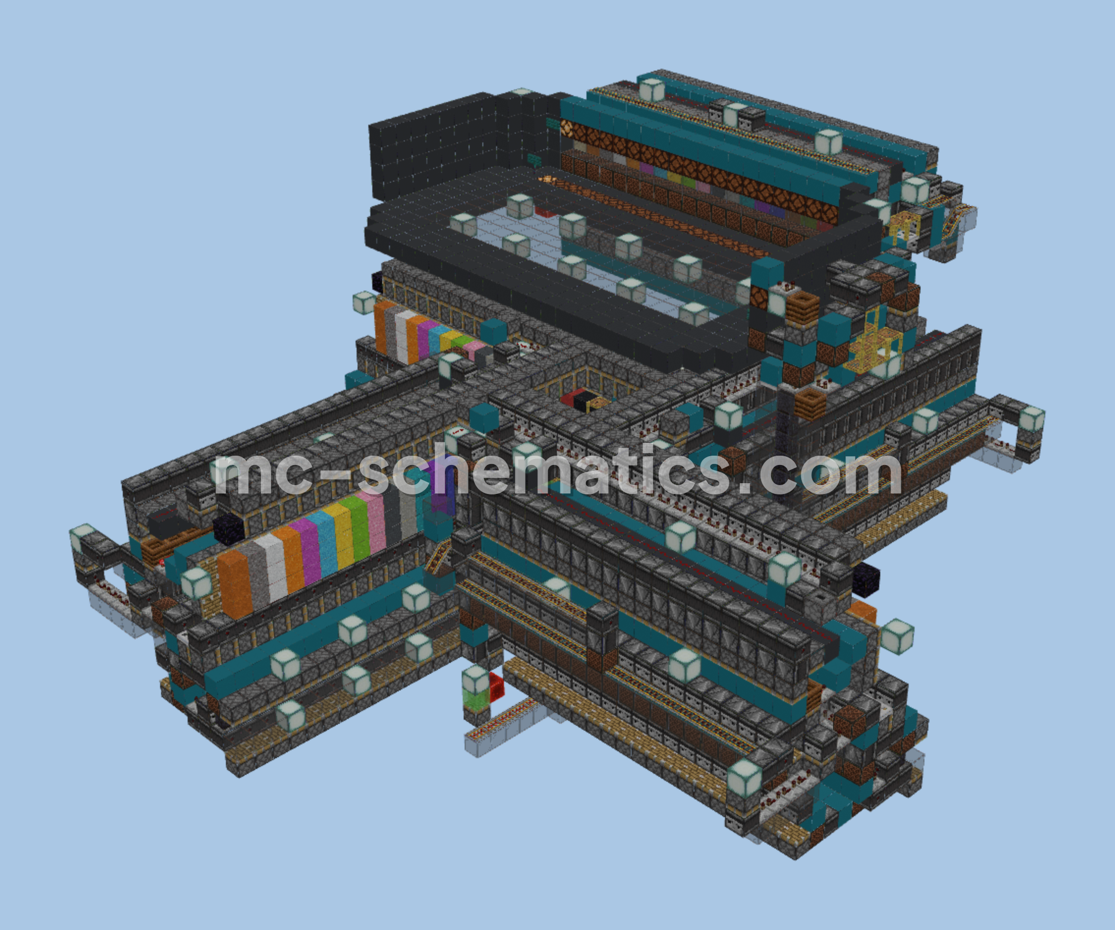 Concrete Duplicator And Color Selector Minecraft schematic preview