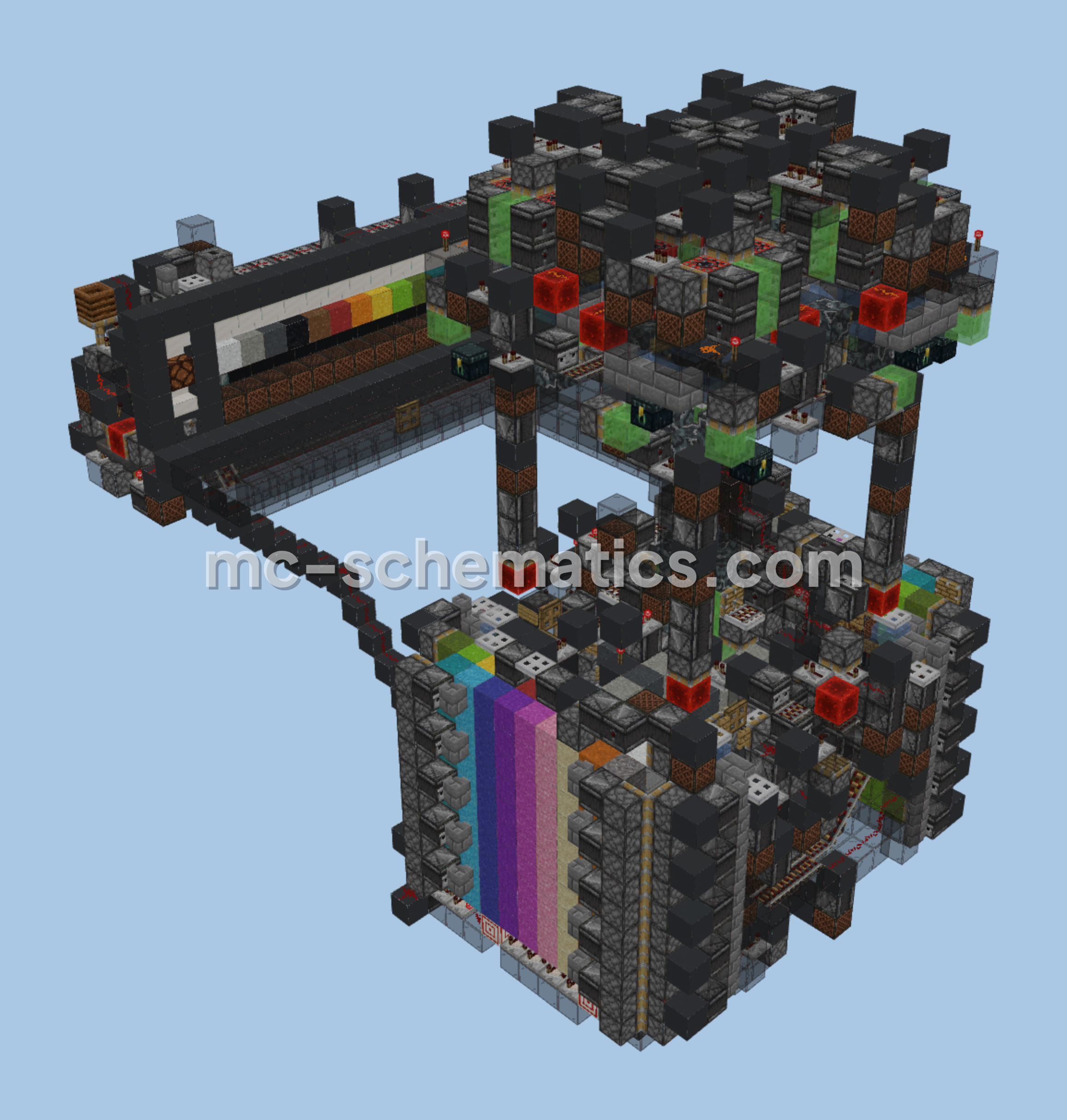 Concrete Duplicator Farm Minecraft schematic preview