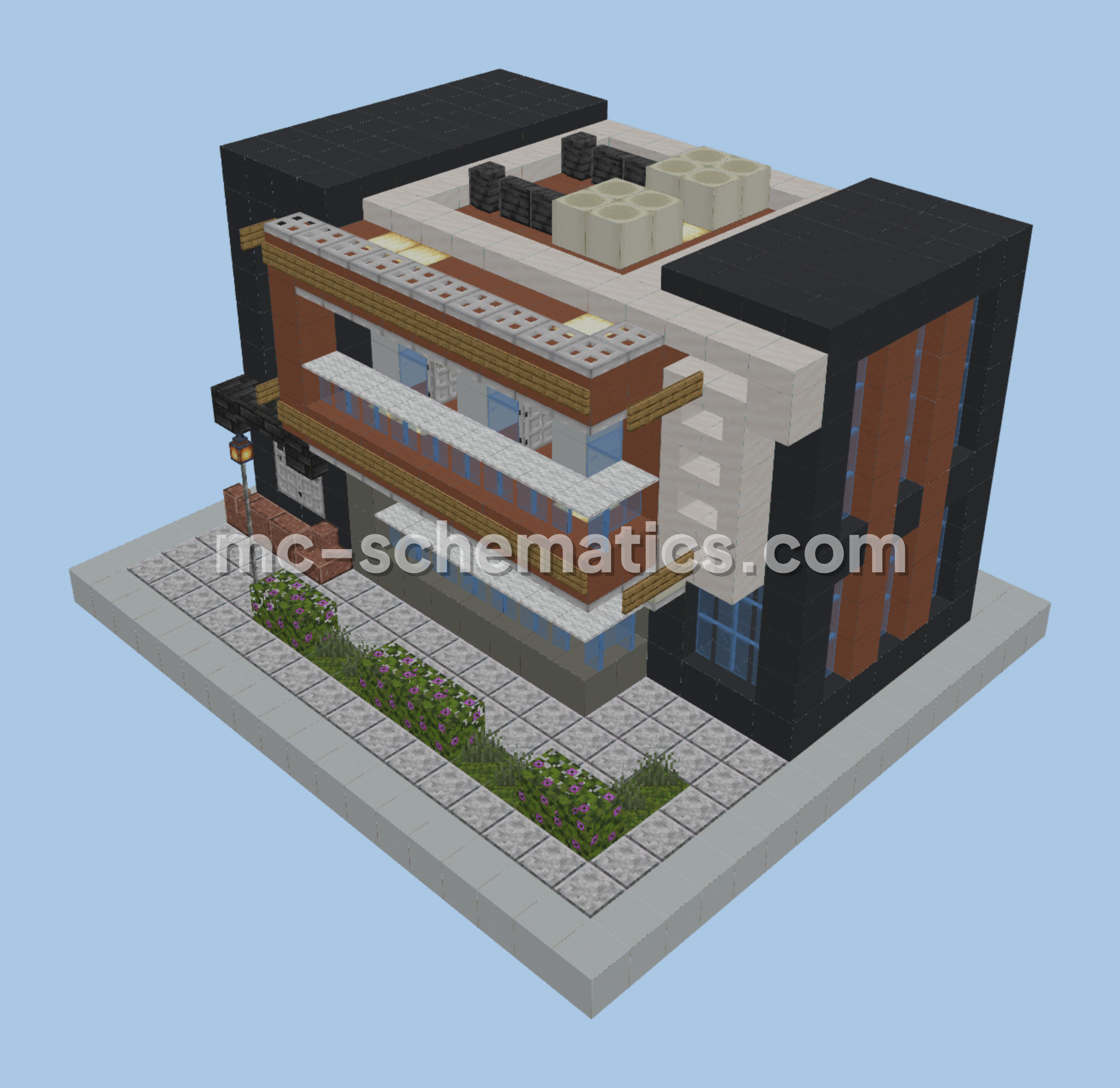 Contemporary Suburban Family Residence Minecraft schematic