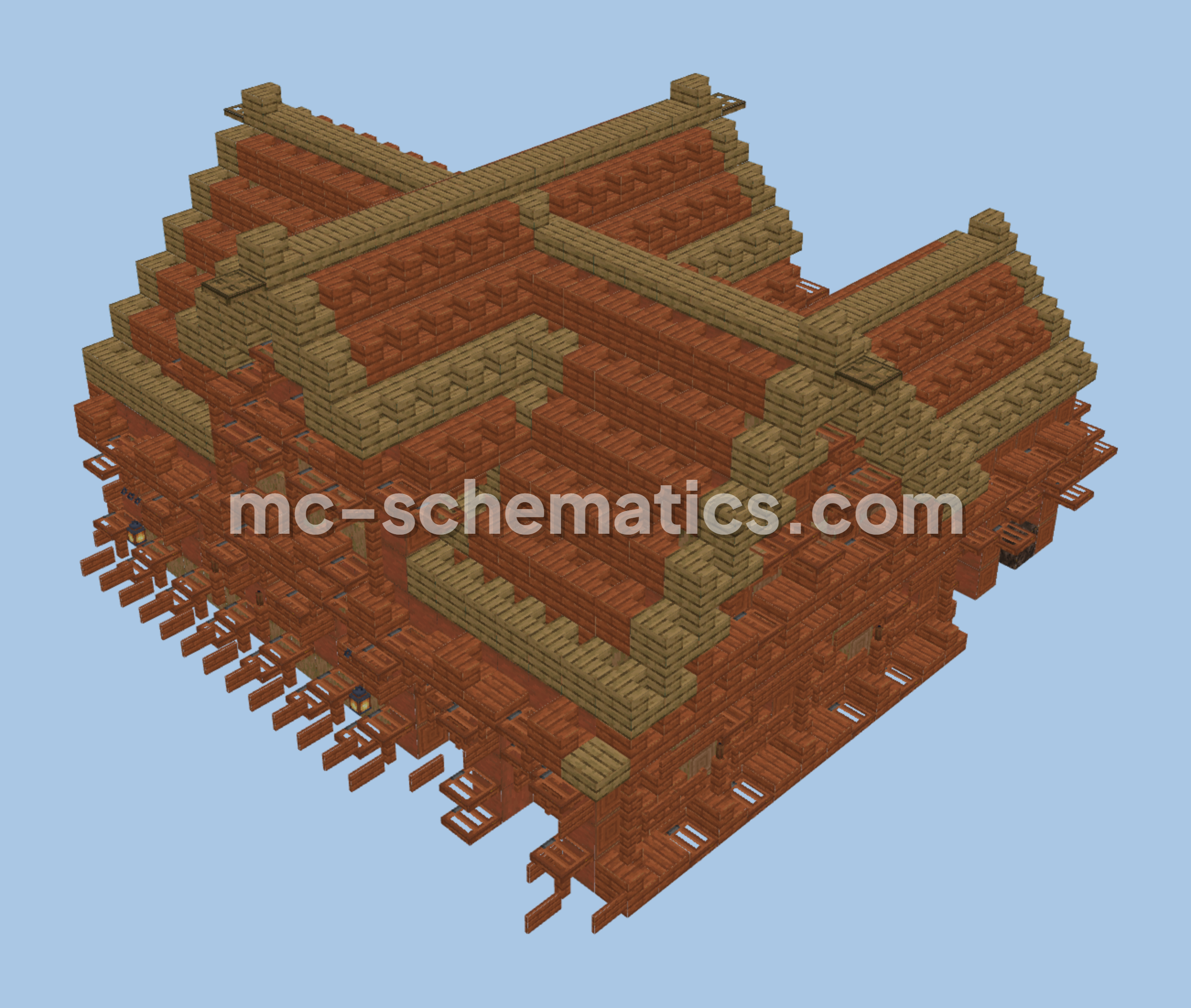 Cool Turtle House Minecraft schematic preview