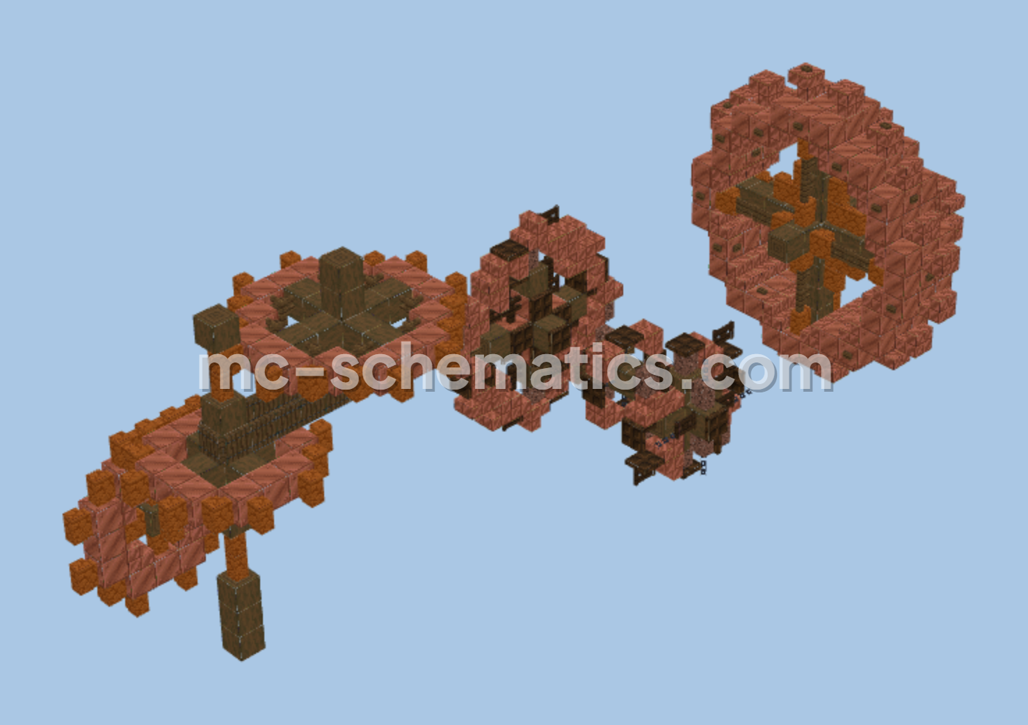 Copper Gears Pack Structure Minecraft schematic preview