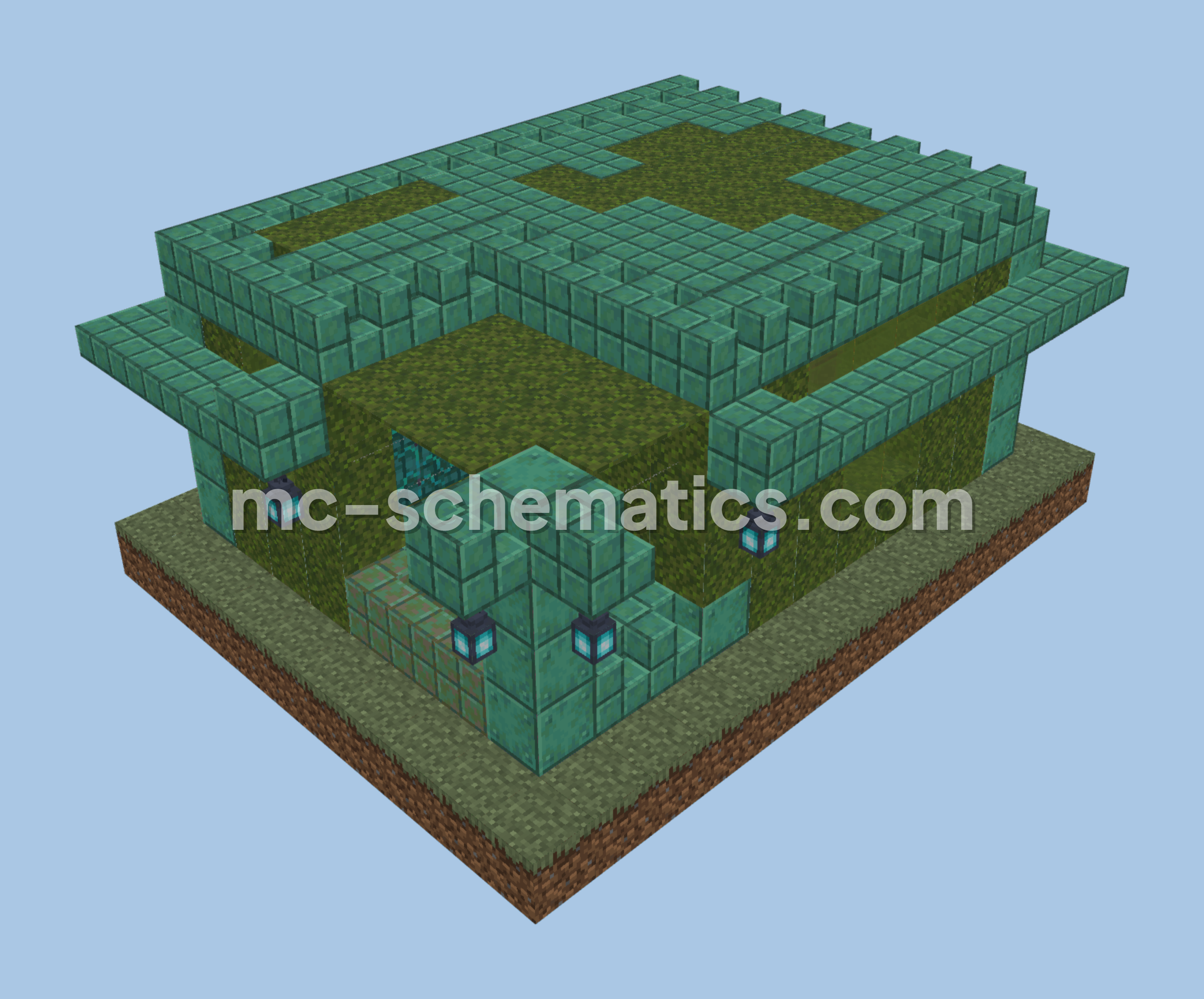 Copper Swamp Dwelling Minecraft schematic preview