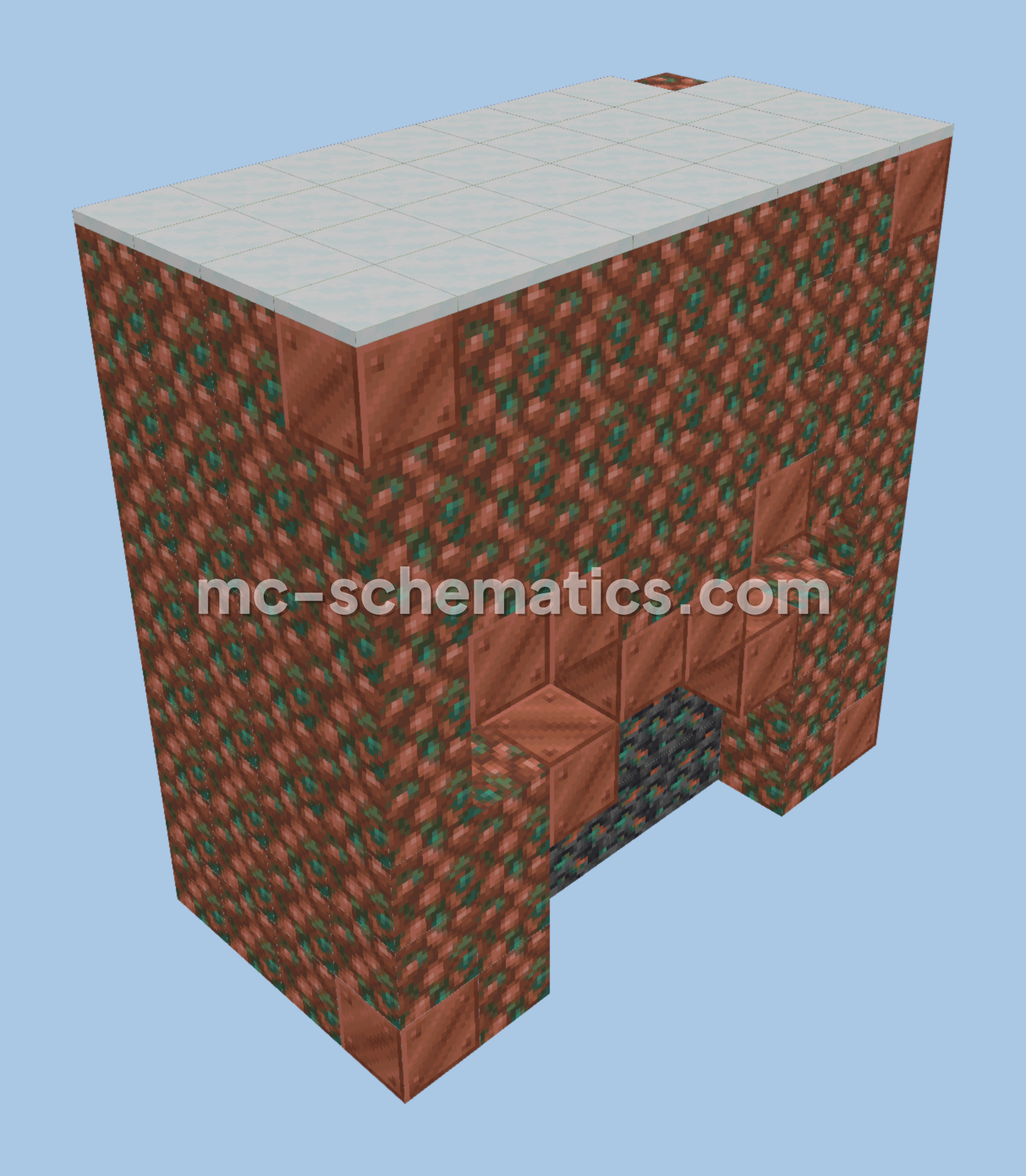 Copper Zombie Head Decoration Minecraft schematic preview