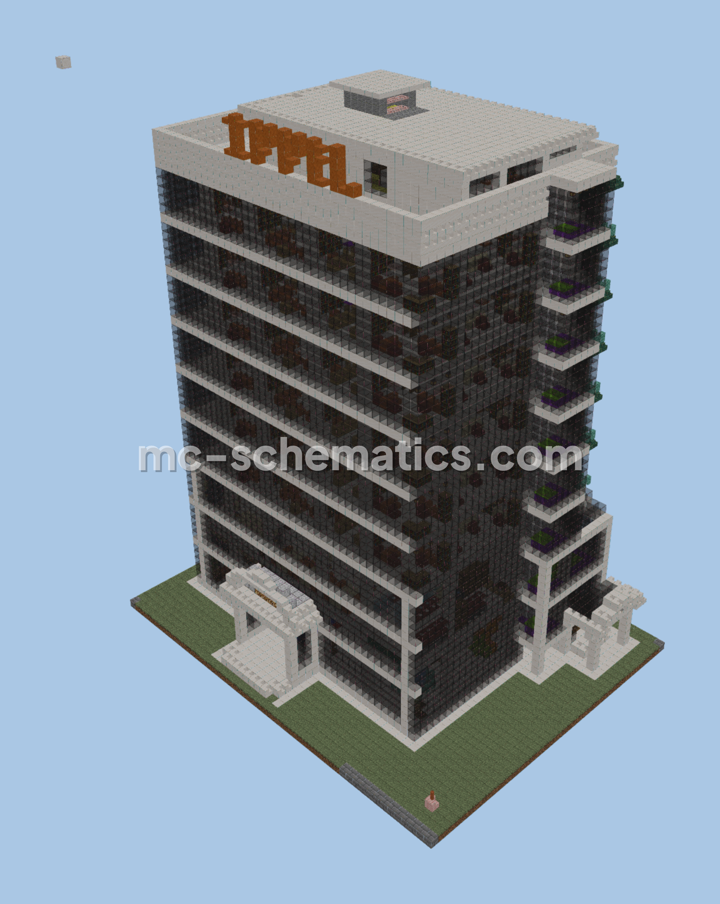 Corporate Office Building Minecraft schematic preview