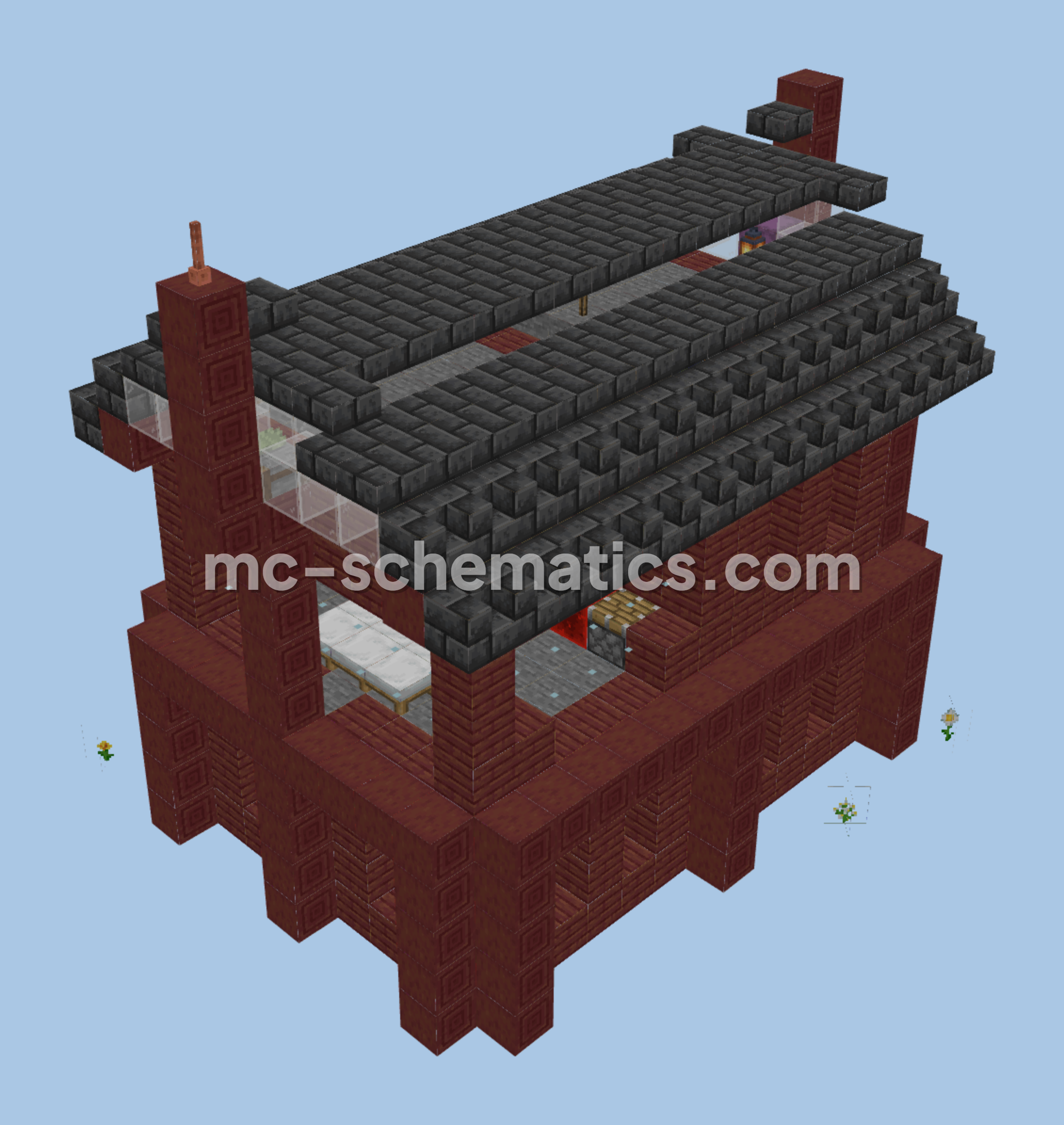 Cozy Summer House Minecraft schematic preview
