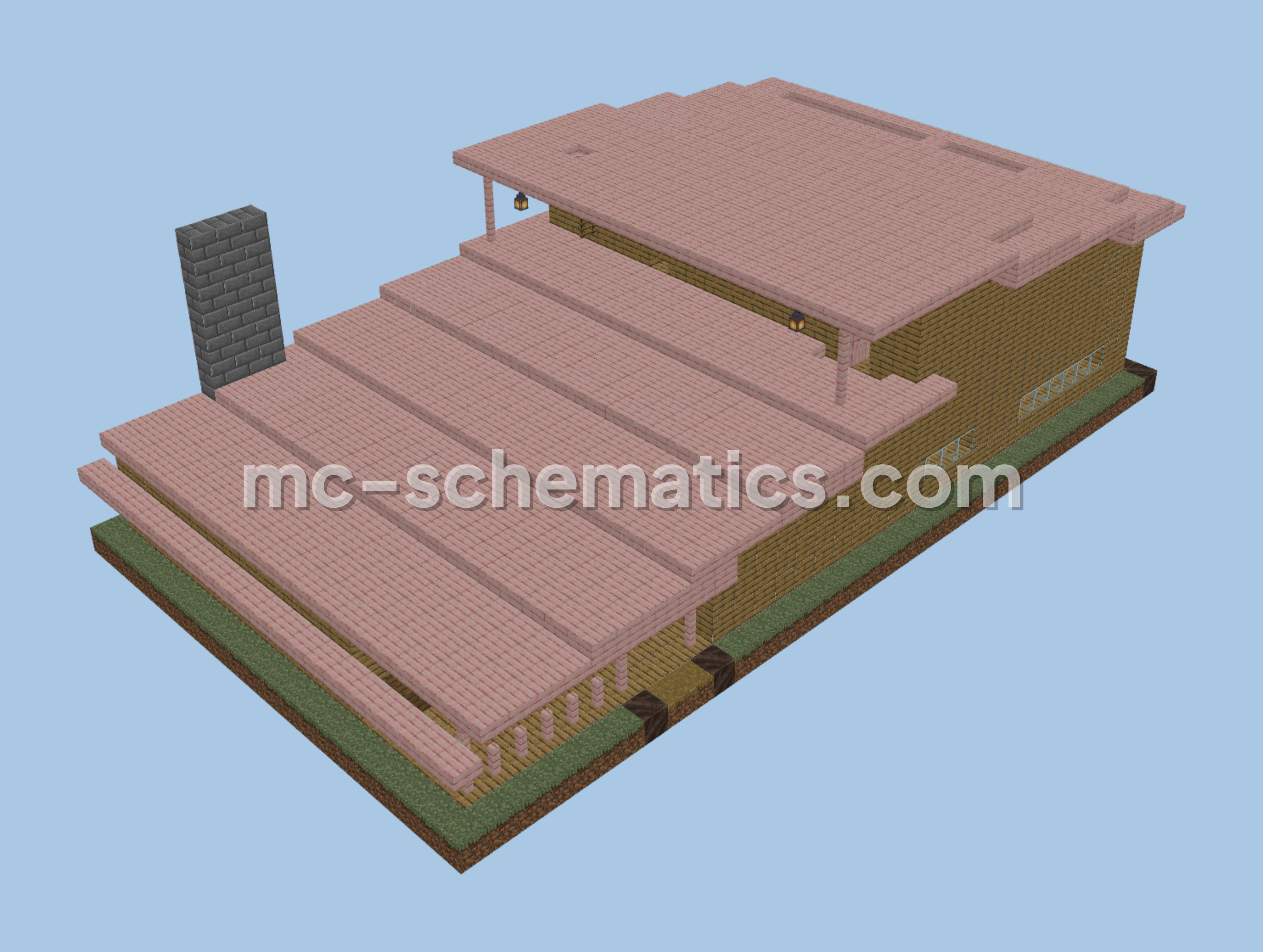 Country Style House Minecraft schematic preview