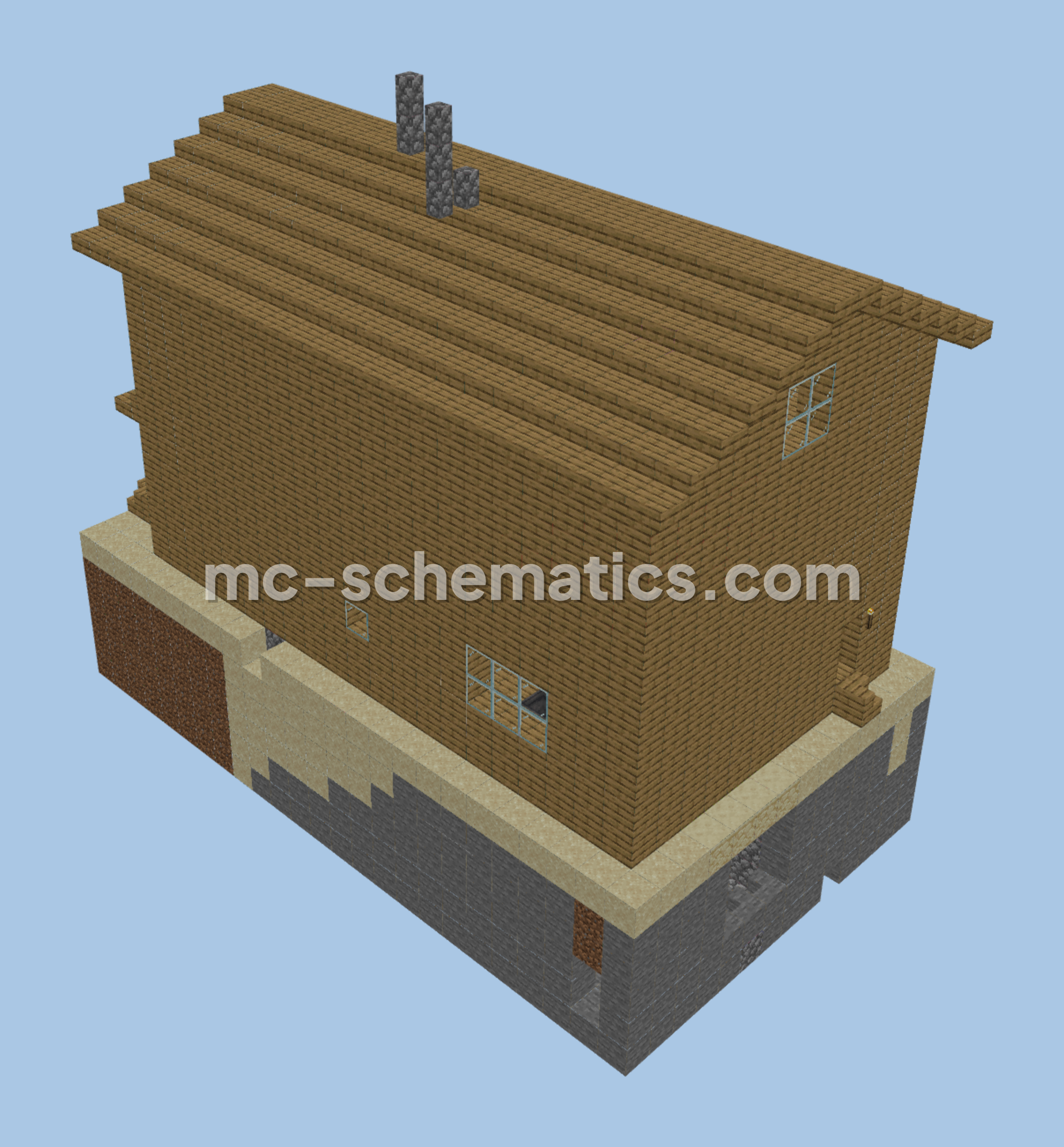 Courage The Cowardly Dog Cartoon House Minecraft schematic preview