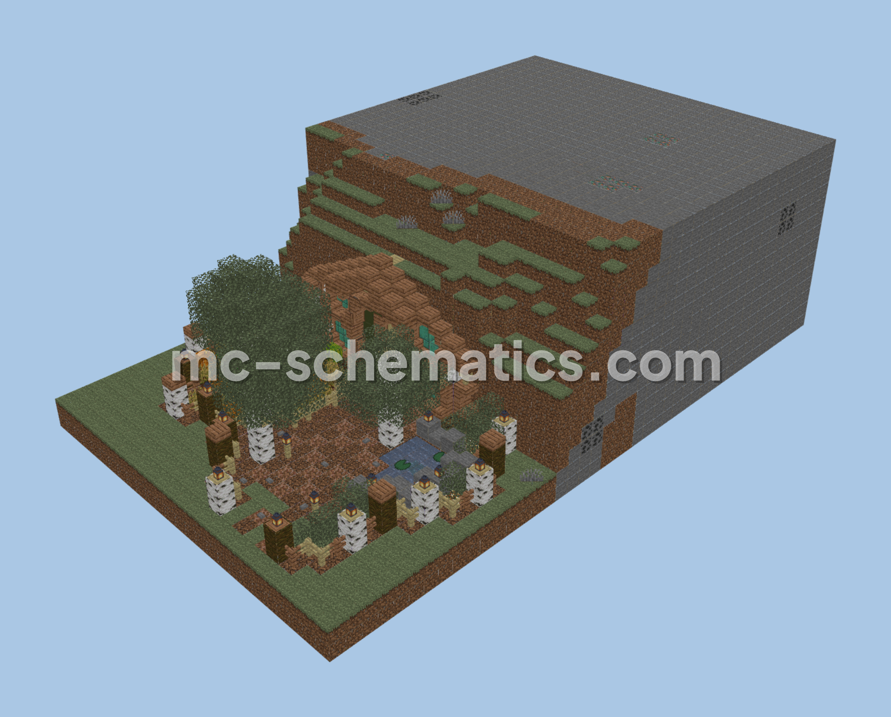 Cozy Hobbit Home Minecraft schematic preview