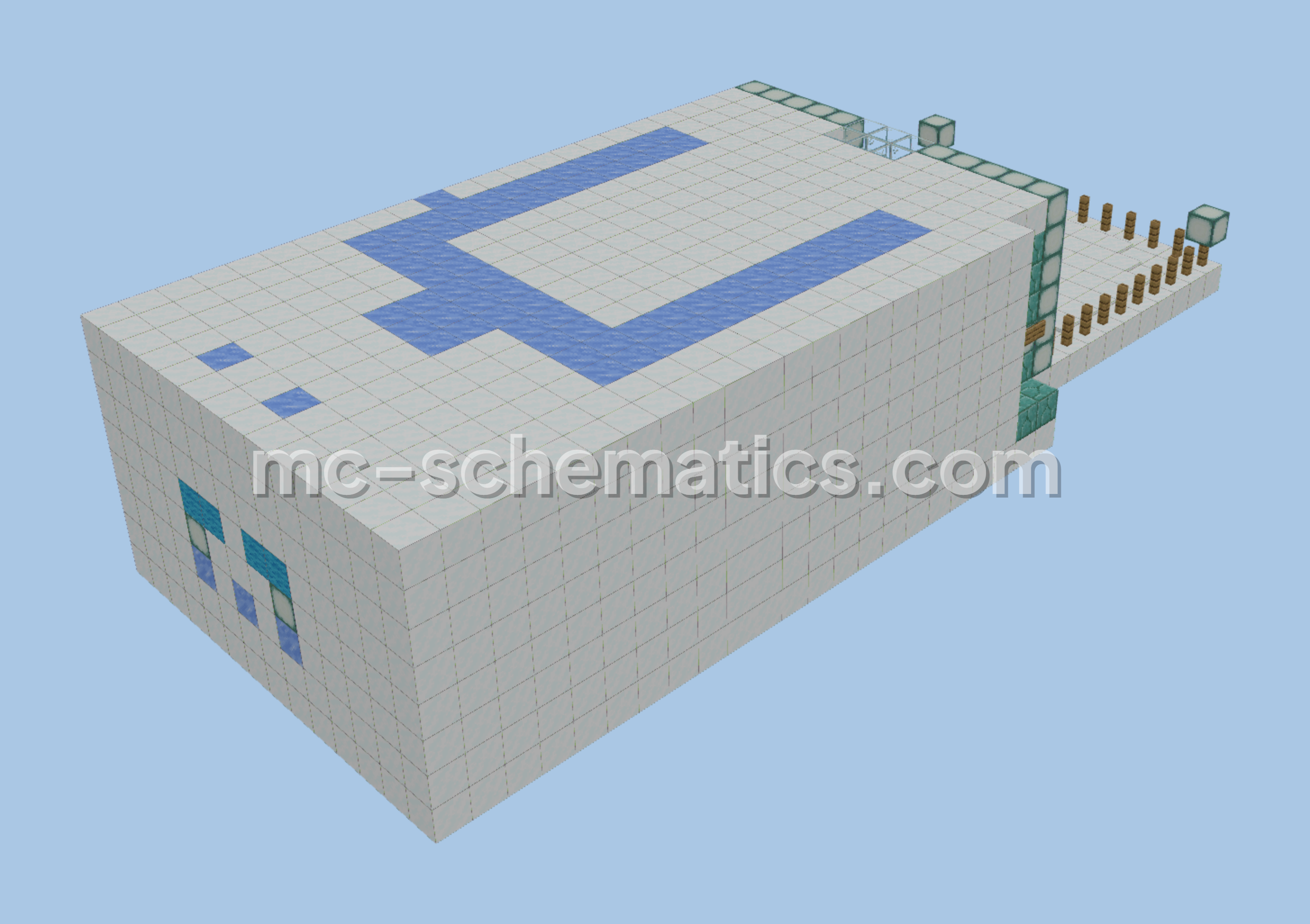 Cozy Ice Palace Mountain Retreat Minecraft schematic preview