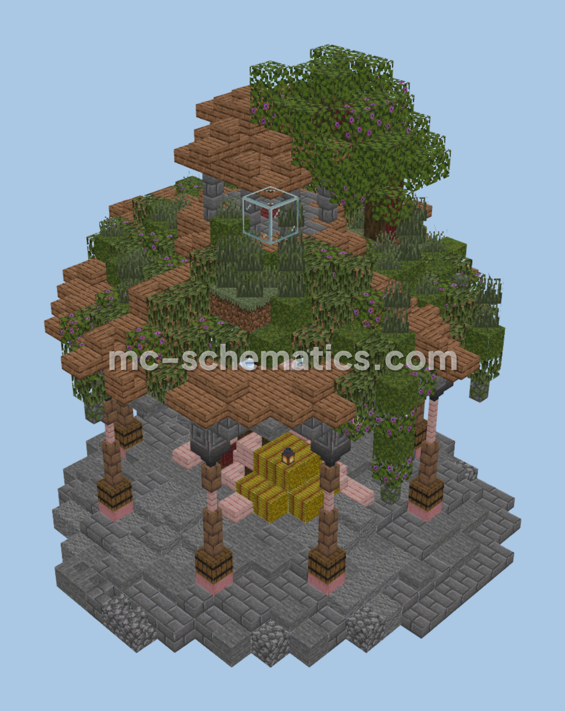 Cozy Rustic Medieval Arbor Minecraft schematic