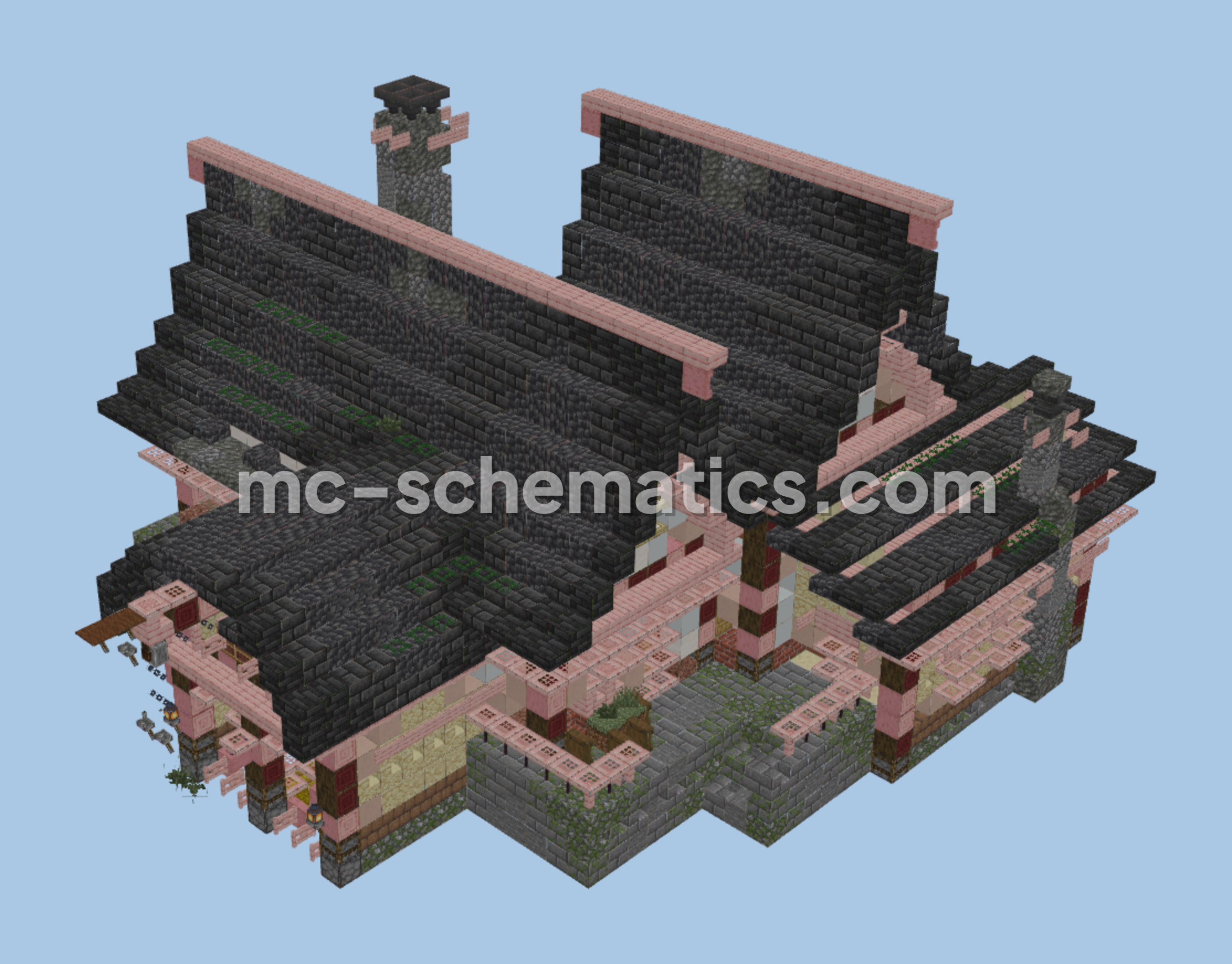 Cozy Rustic Survival Shelter Minecraft schematic preview