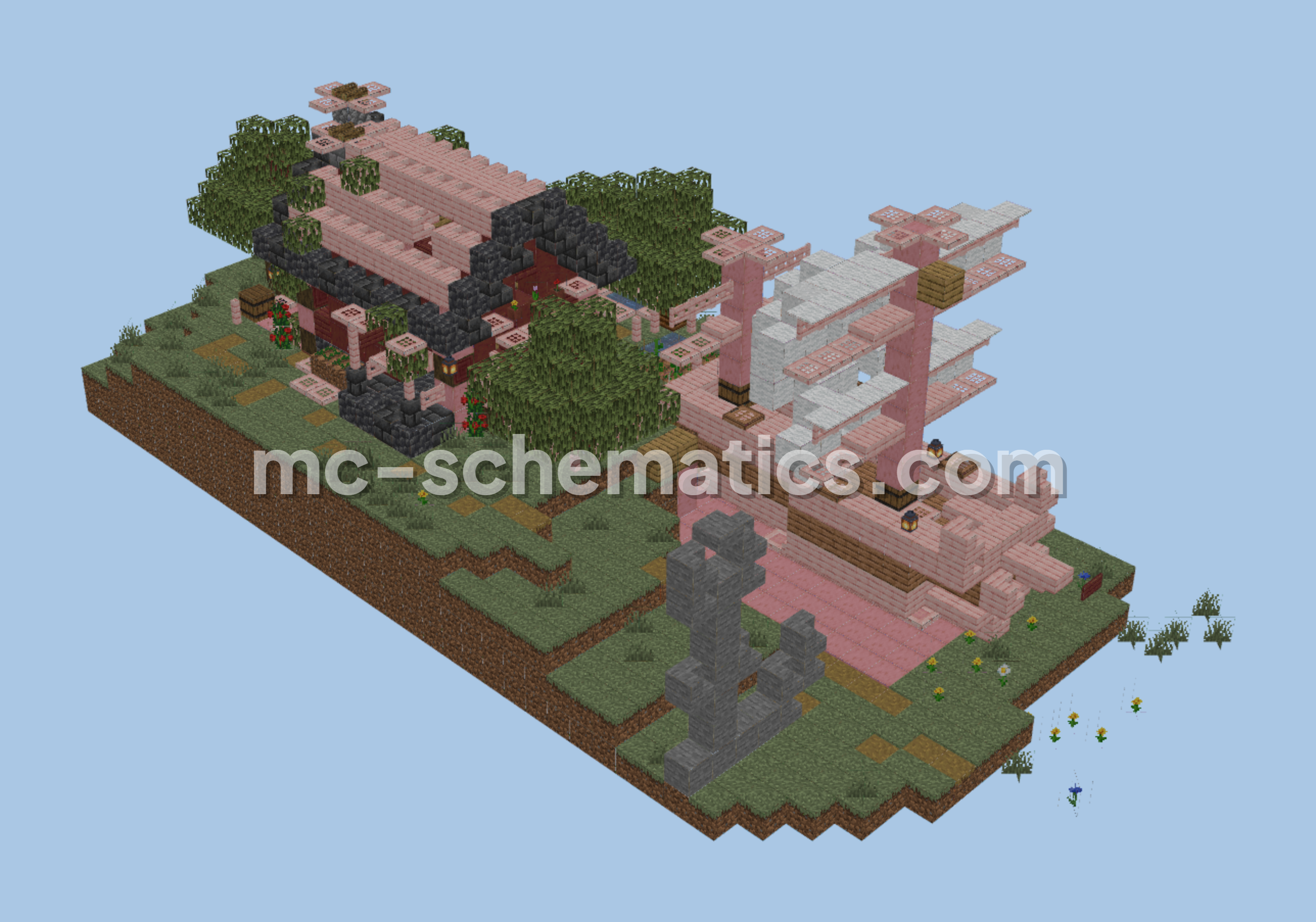 Cozy Seaside Cottage Minecraft schematic preview