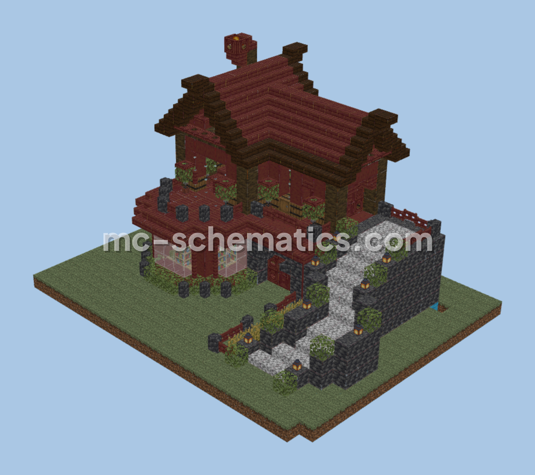 Cozy Small House Design Minecraft schematic preview