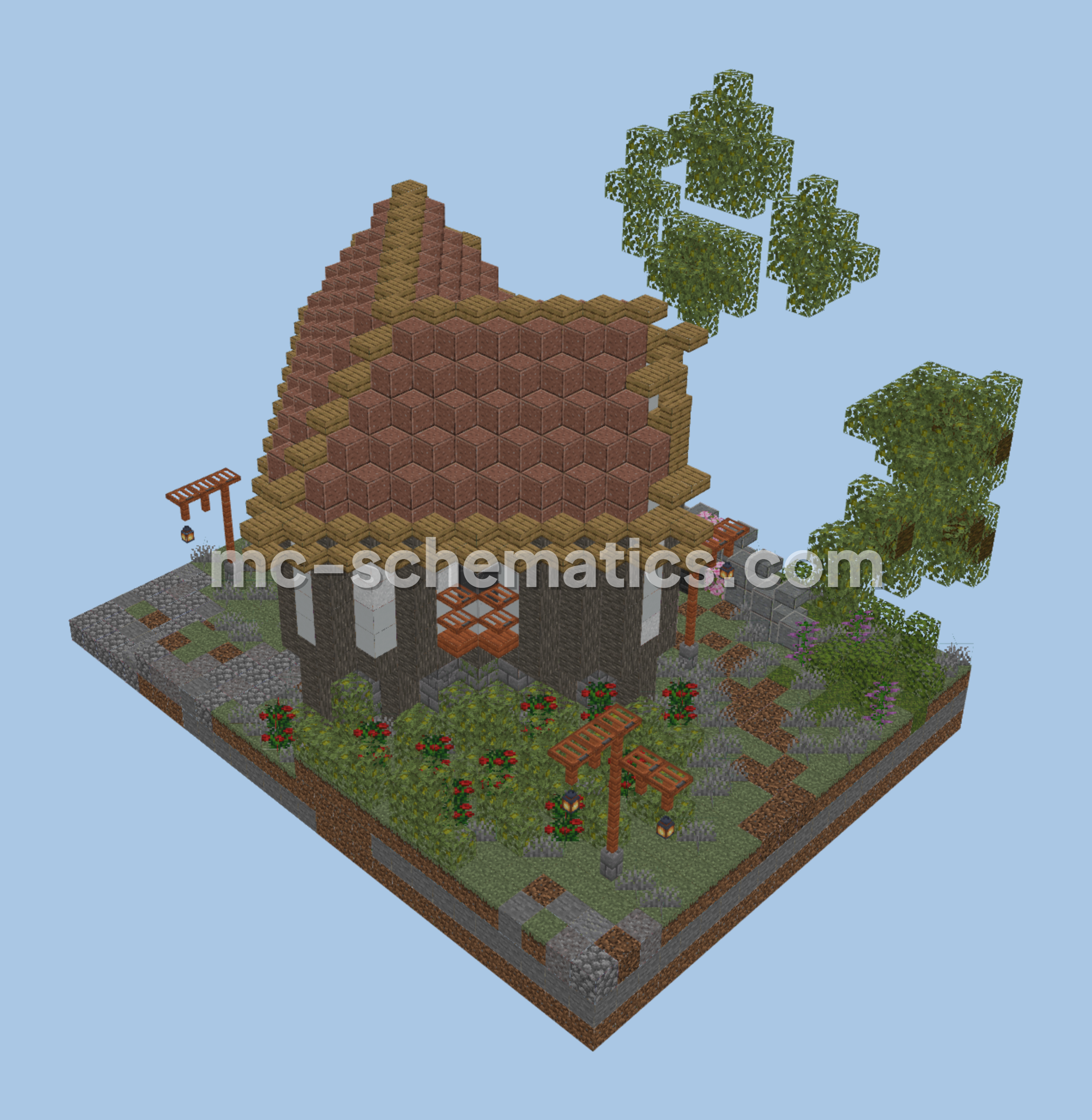 Cozy Starter House Minecraft schematic preview