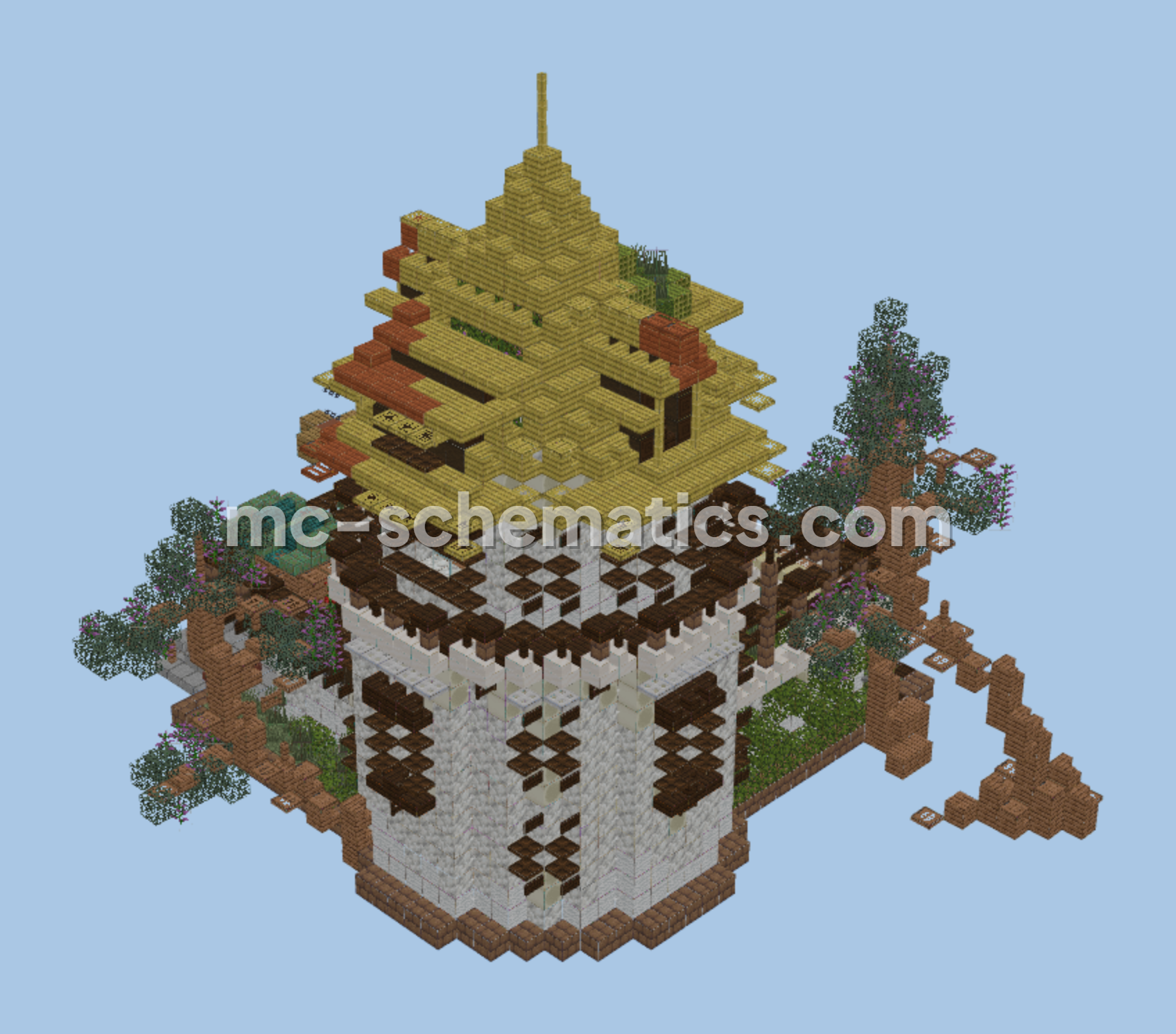 Cozy Tea House Design Minecraft schematic preview