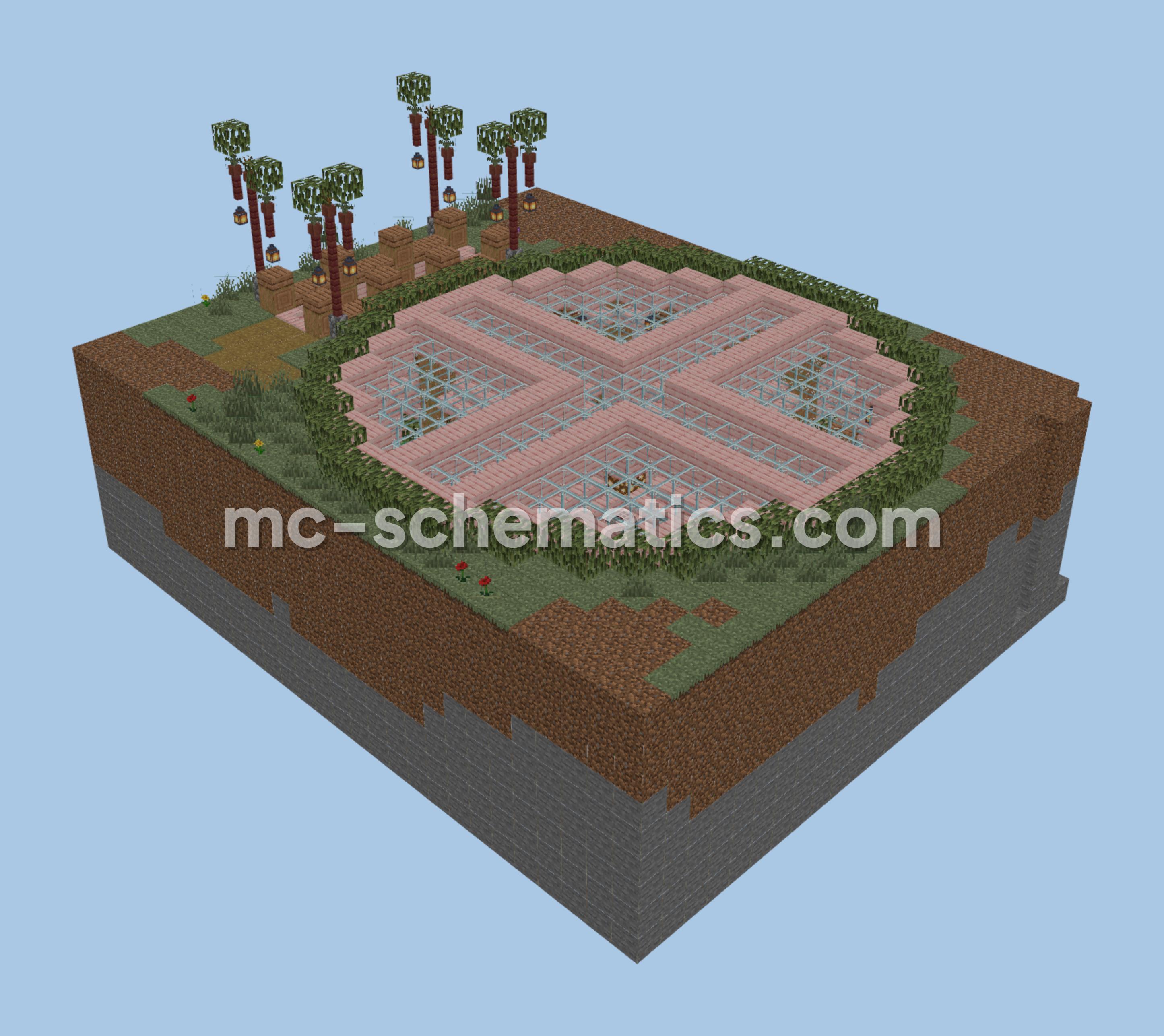 Cozy Underground Starter Home Minecraft schematic preview