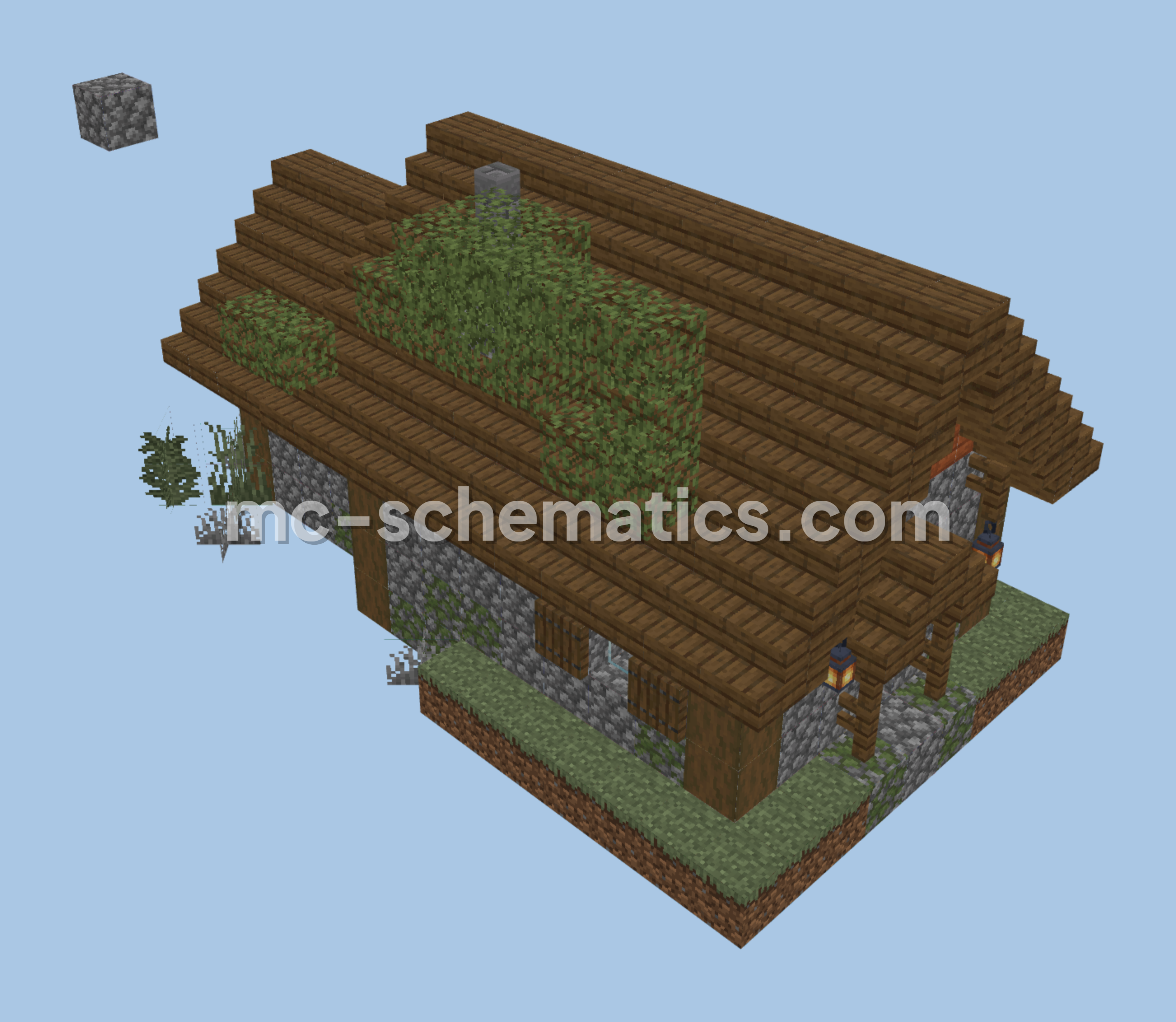 Cozy Village House Minecraft schematic preview