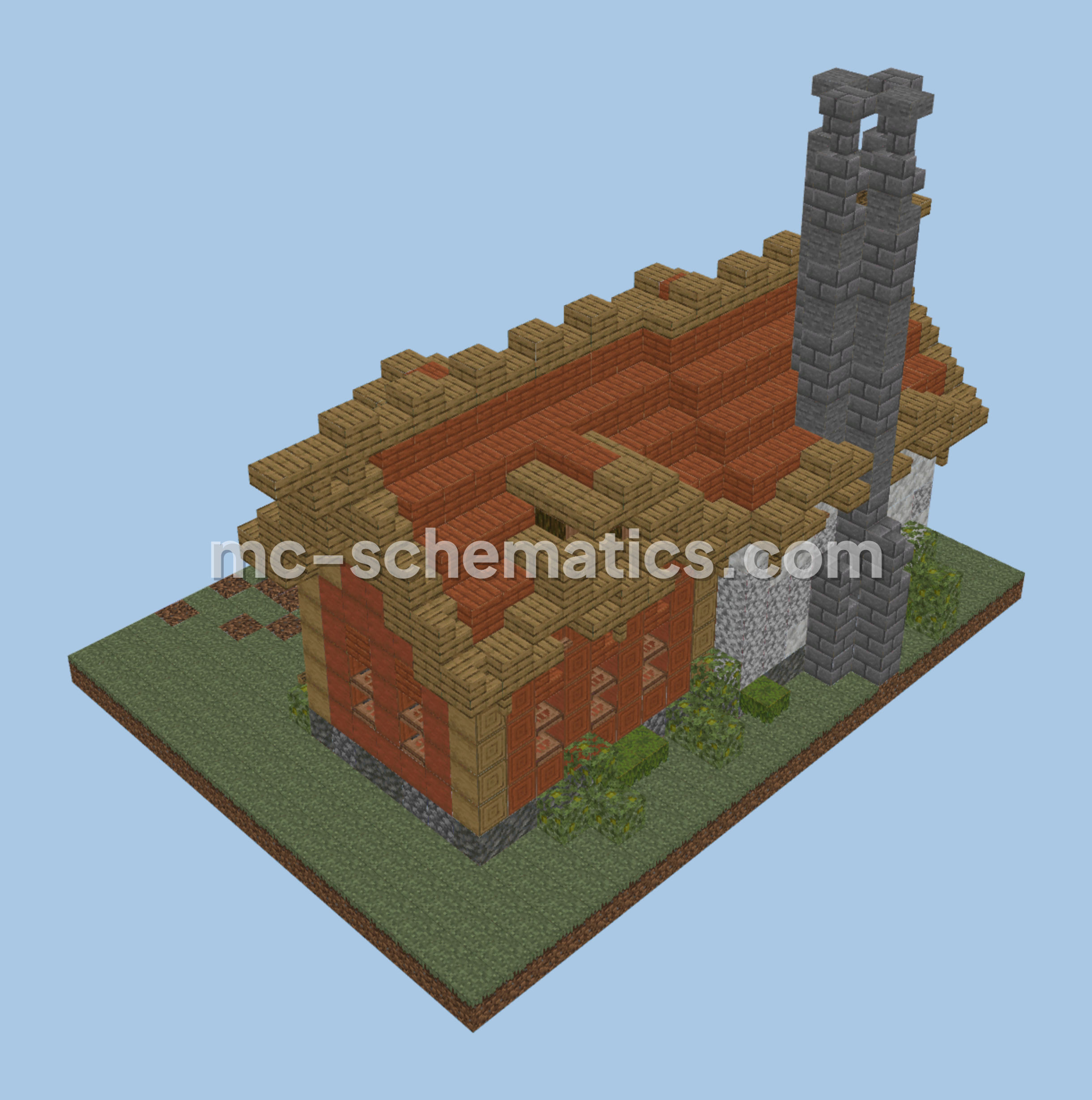 Cozy Woodcutter Cabin Minecraft Build Minecraft schematic preview