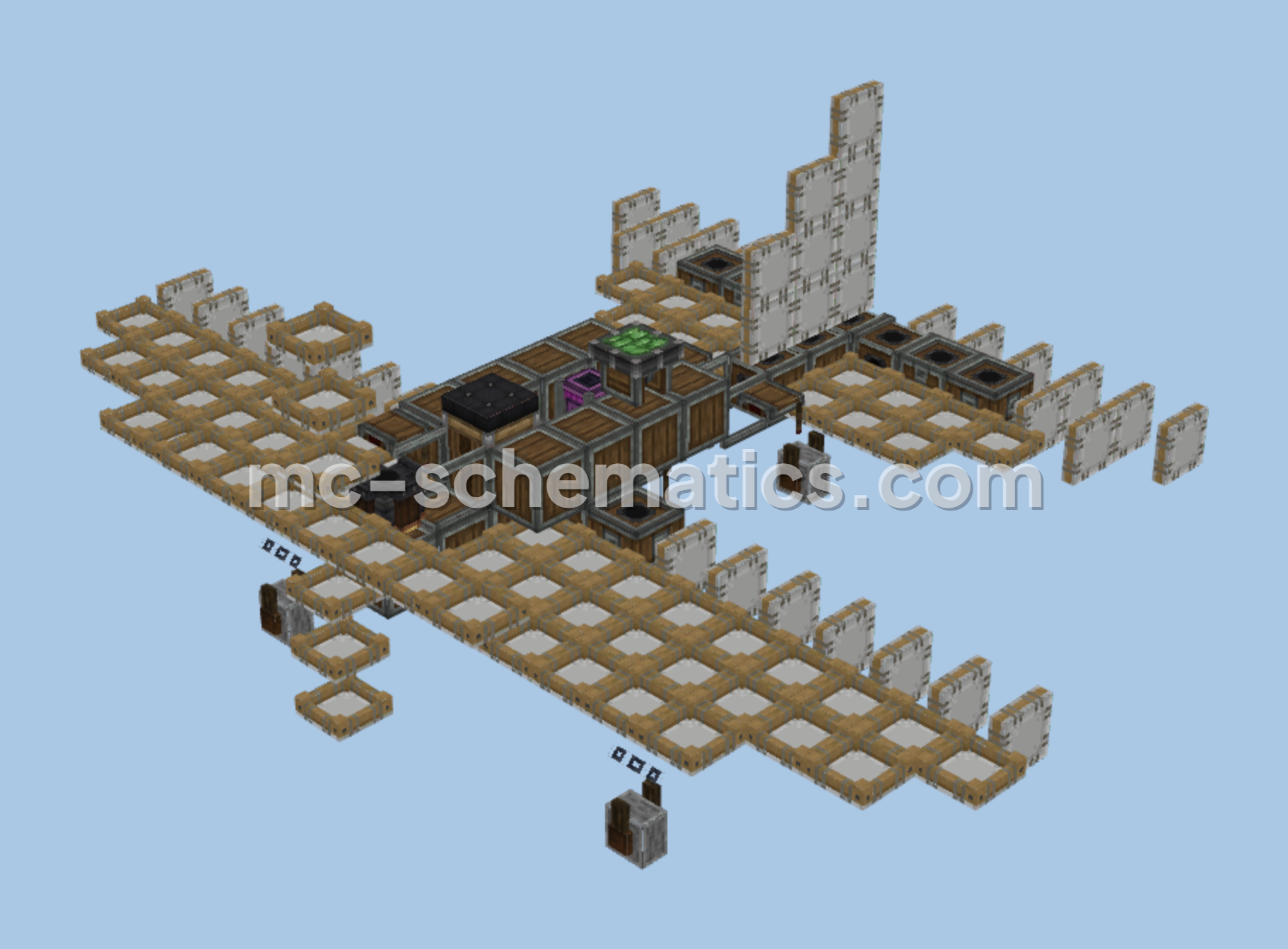 Create Aeronautics First Flying Plane Minecraft schematic preview
