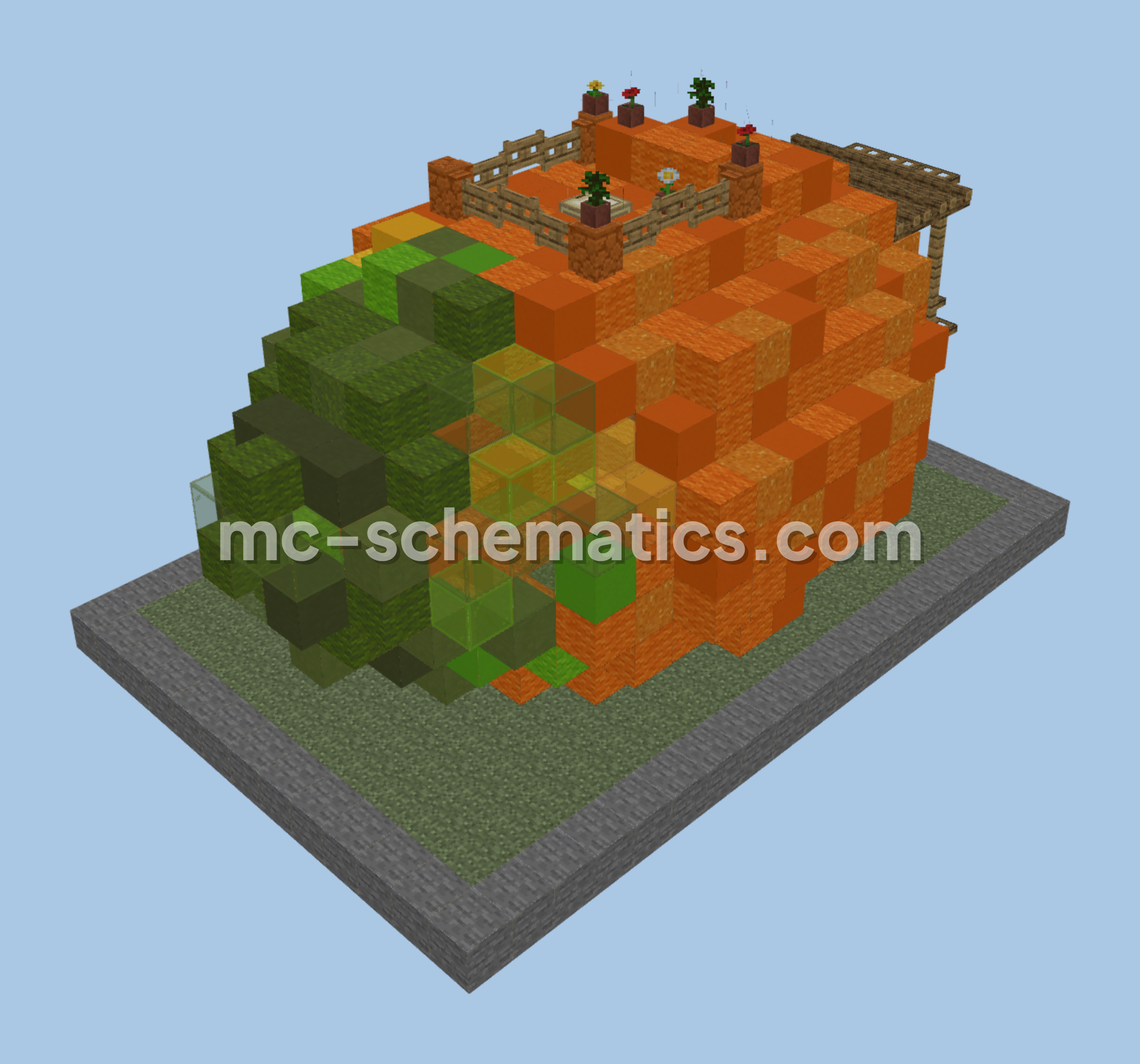 Creative Mango House Minecraft schematic preview