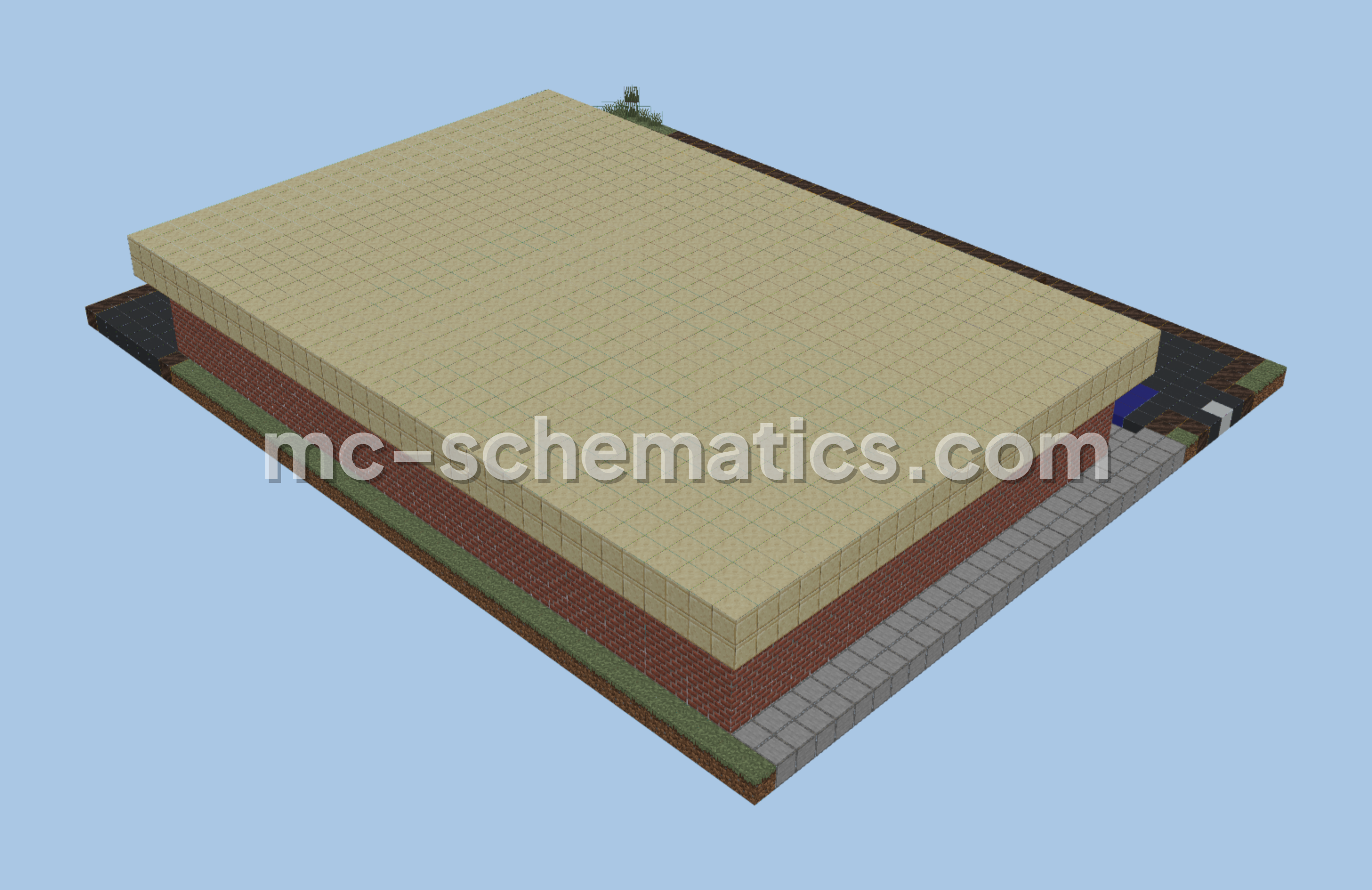Credit Union Building Minecraft schematic preview
