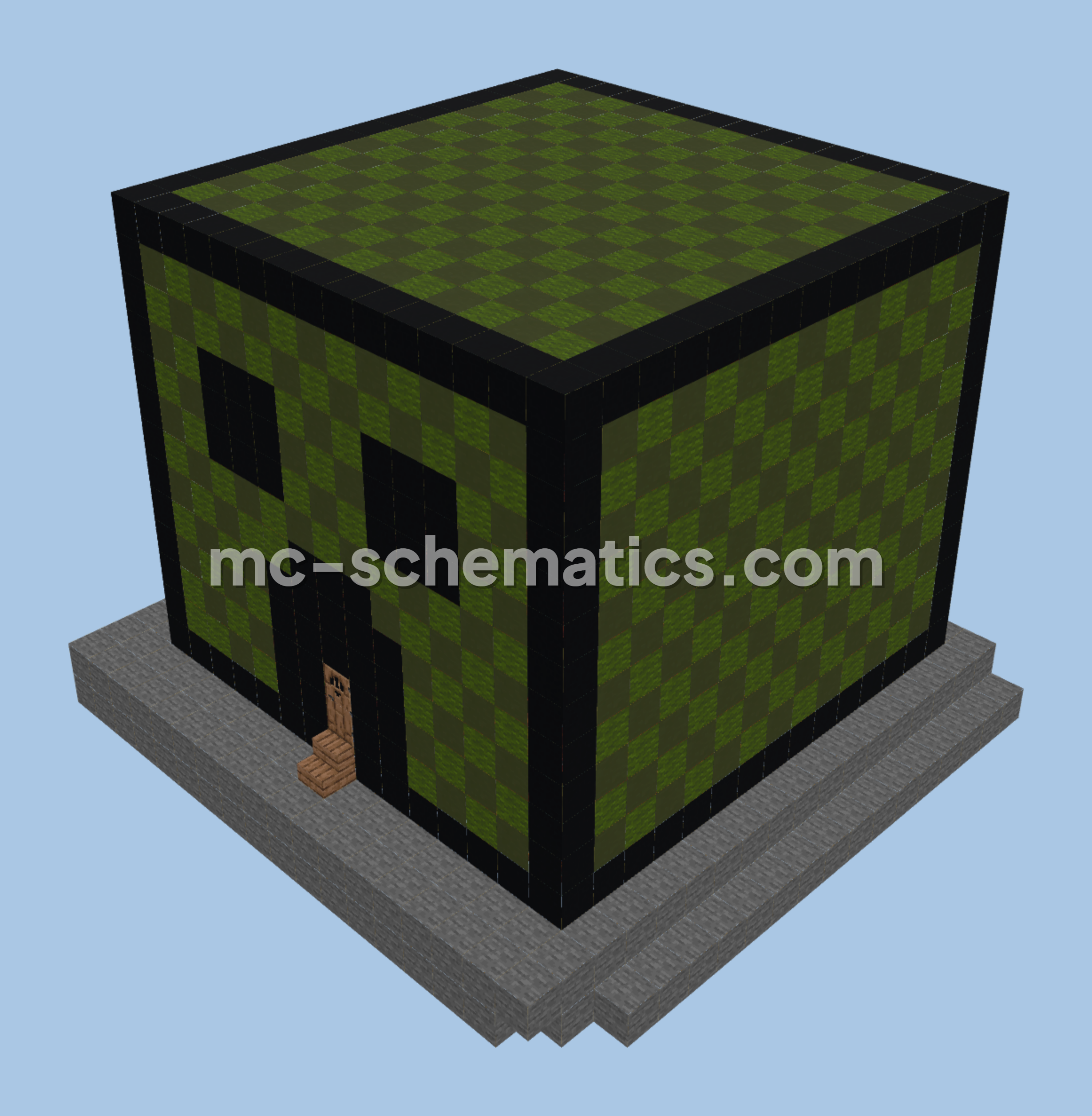 Creeper House Minecraft schematic preview