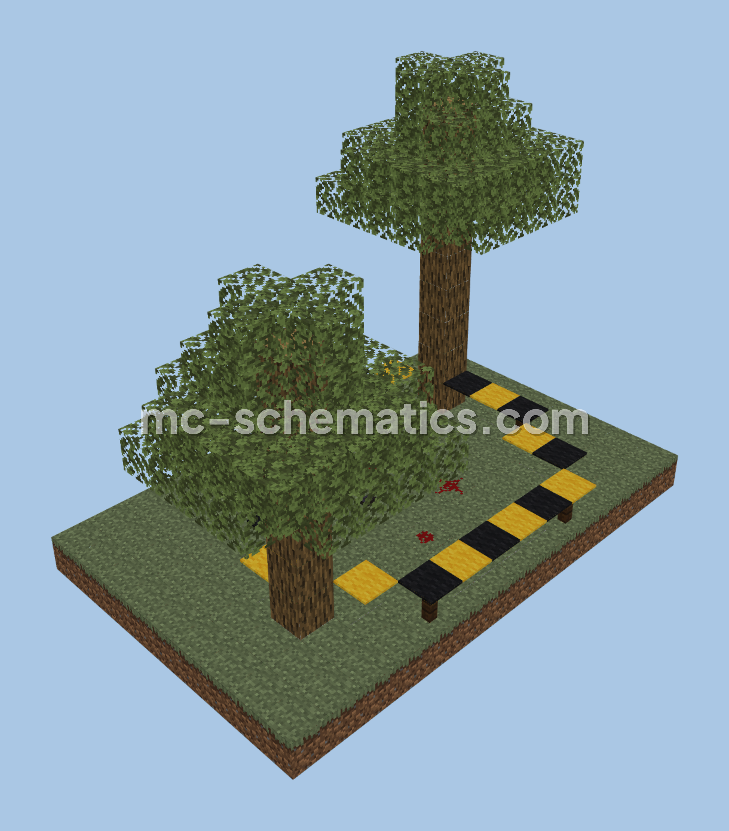 Crime Scene Structure Minecraft schematic preview