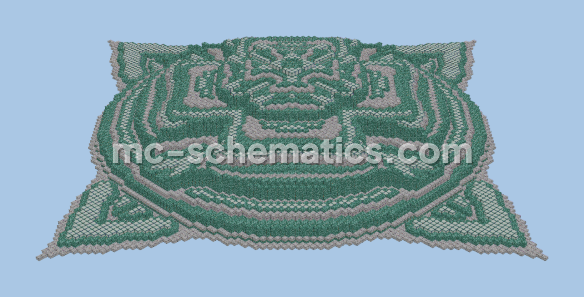 CrimsonTorch UFO Base Minecraft schematic preview