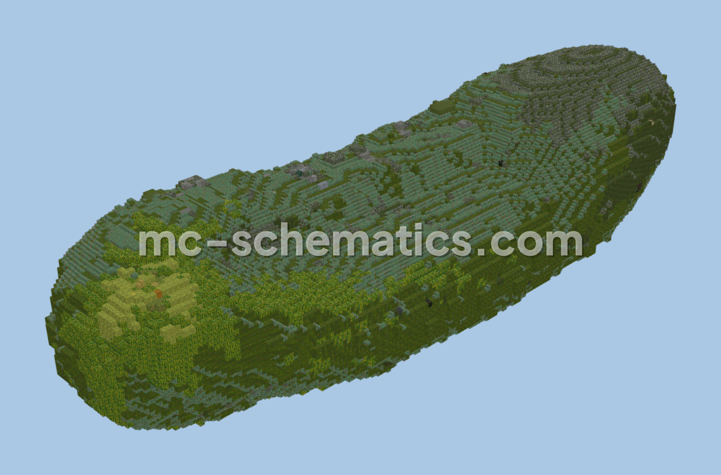 Cucumber Build Minecraft schematic preview