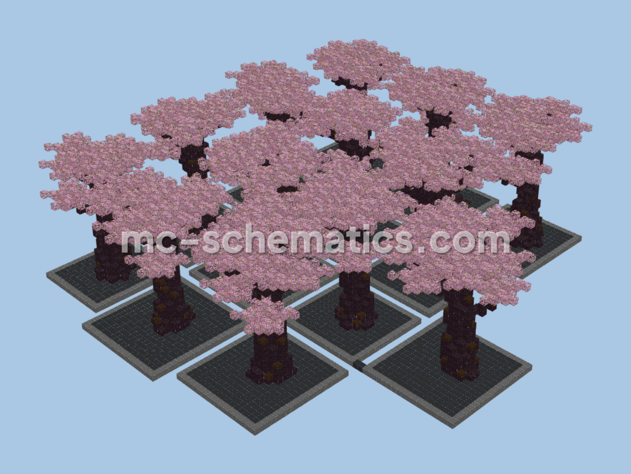 Custom Big Jungle Trees Pack Minecraft schematic preview