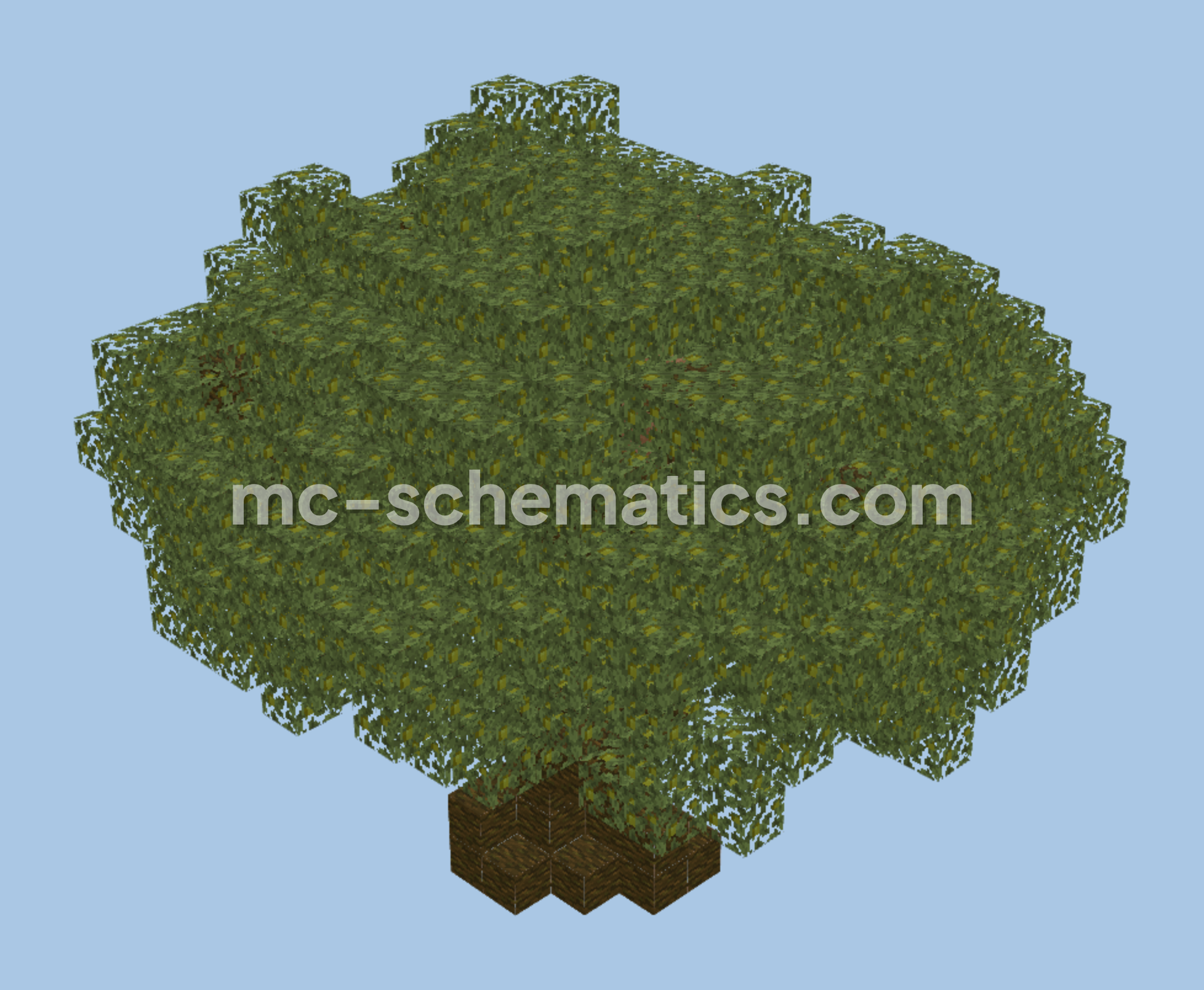Custom Cherry Blossom Tree Minecraft schematic preview
