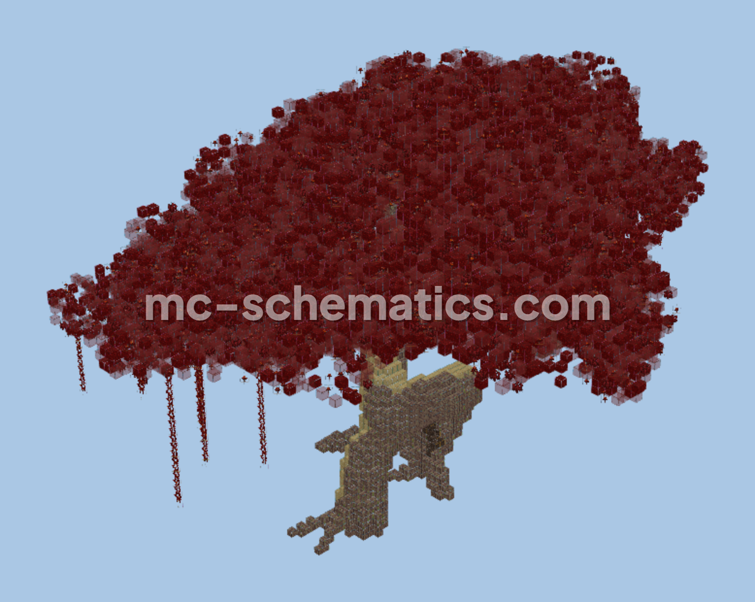 Custom Decorative Ornamental Tree Build Minecraft schematic