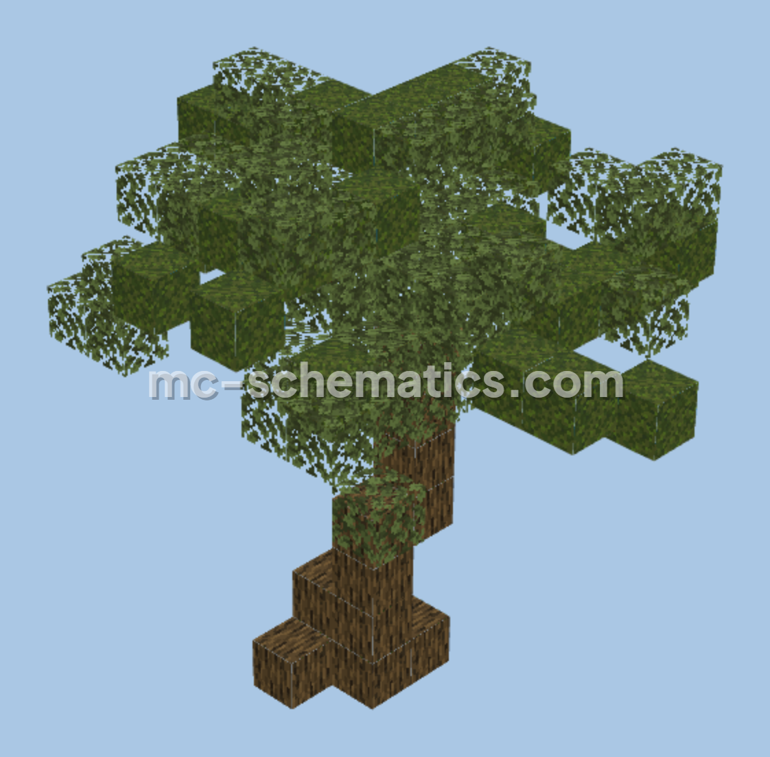 Custom Jungle Tree Asset Pack for Minecraft Landscaping Minecraft schematic