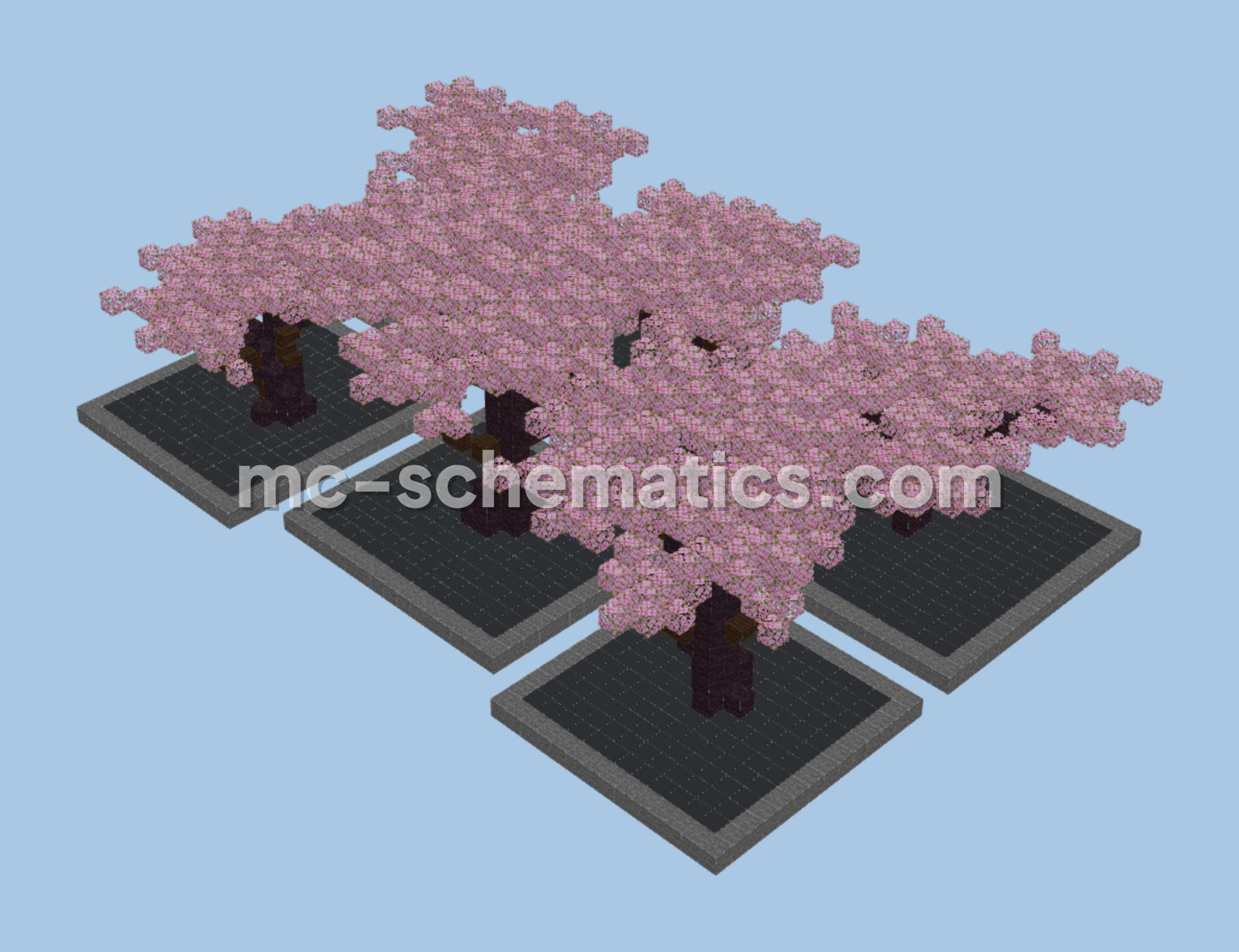 Custom Jungle Trees Pack Minecraft schematic preview