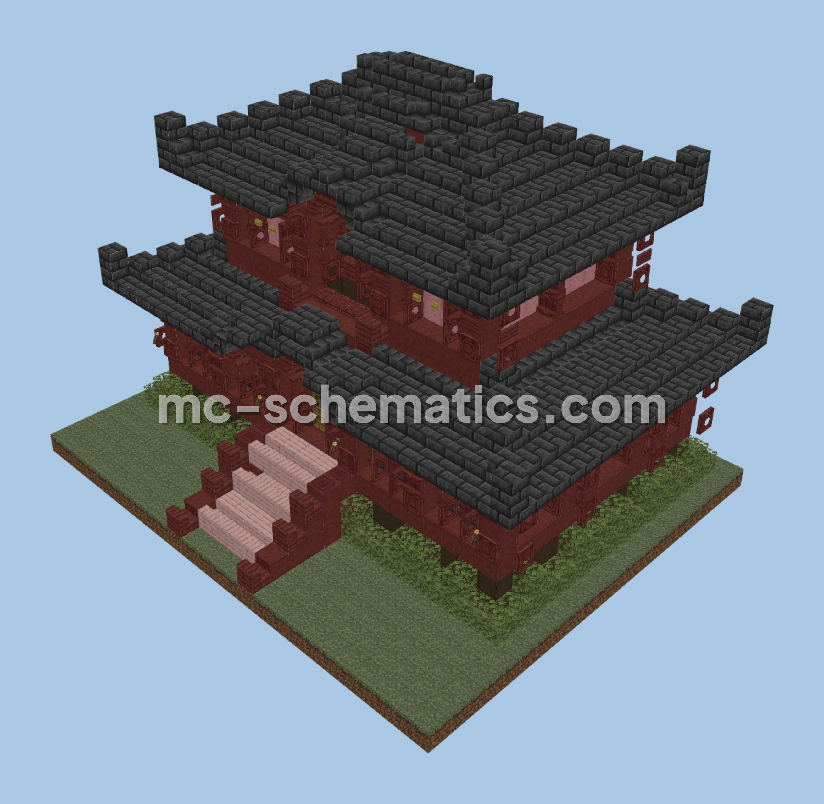 Custom Minecraft Structure Blueprints and Building Schematics Minecraft schematic preview