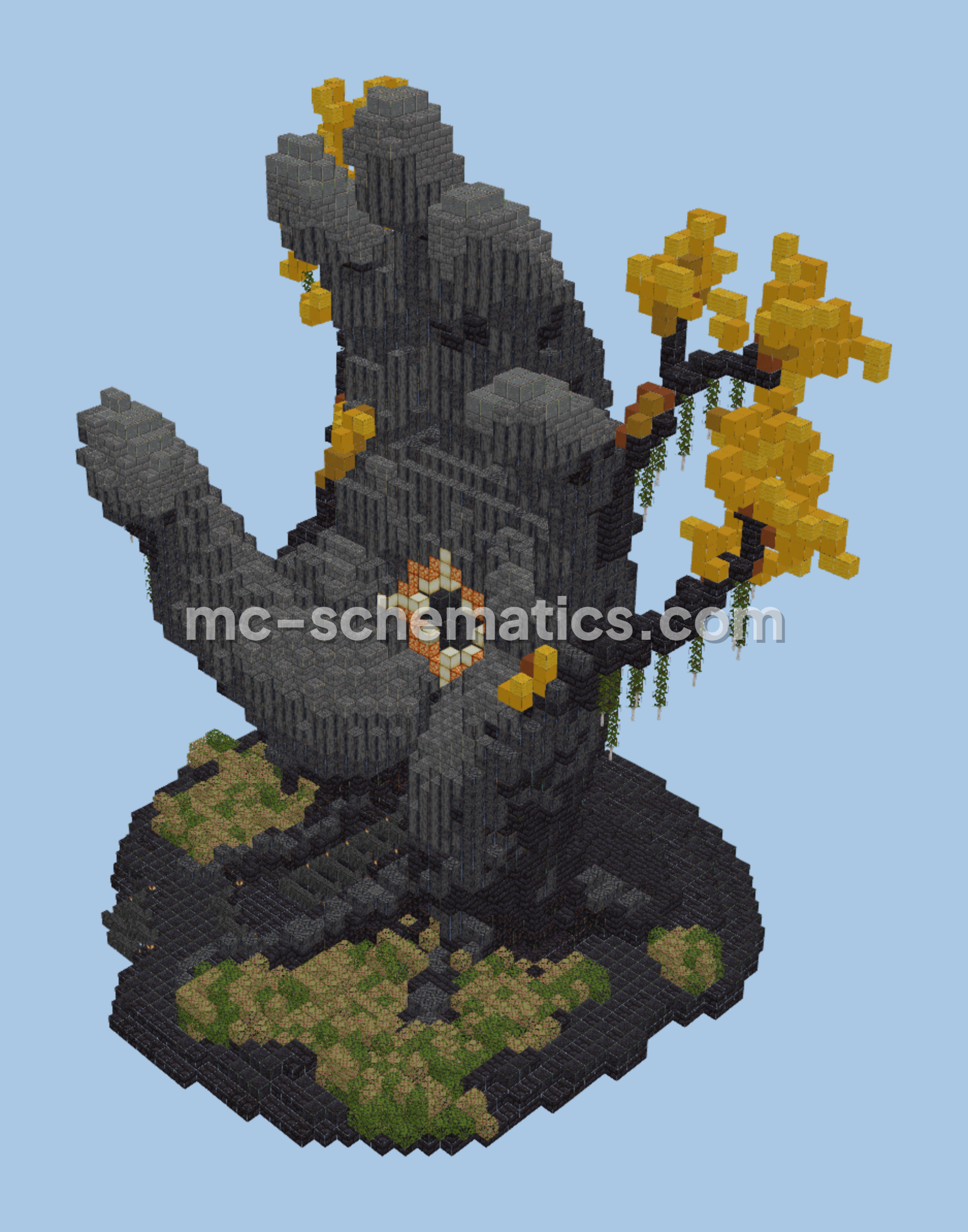 Custom Nether Portal Design Collection Minecraft schematic