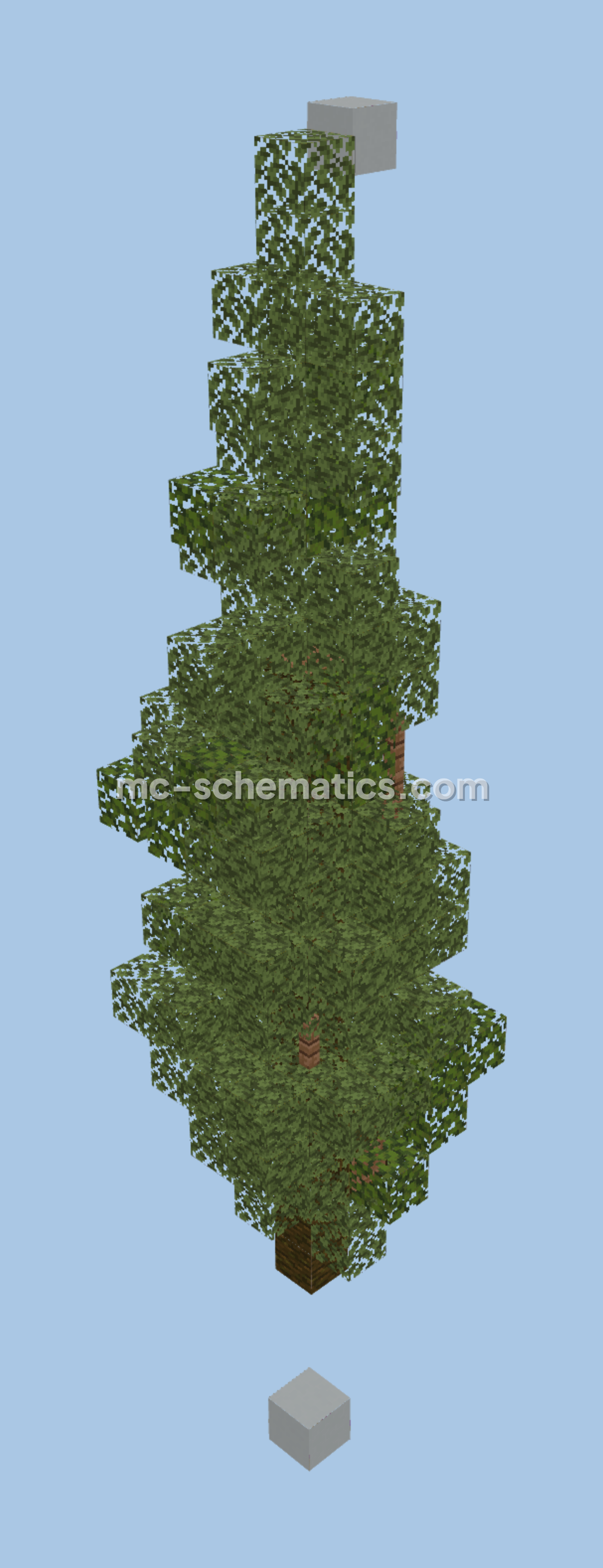 Custom Tree Pack 3 Minecraft schematic preview