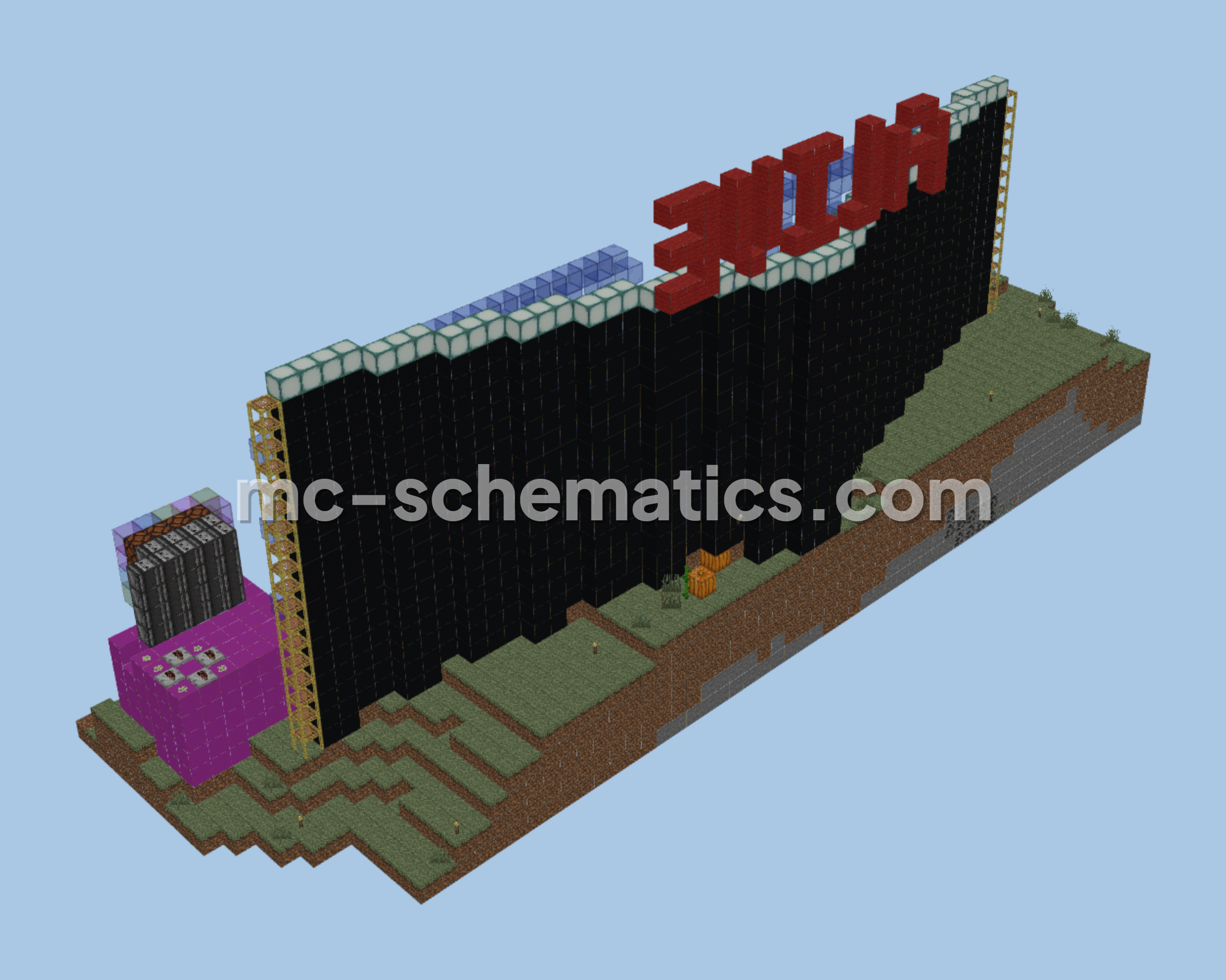 Daft Punk Alive 2007 Concert Stage Minecraft schematic preview