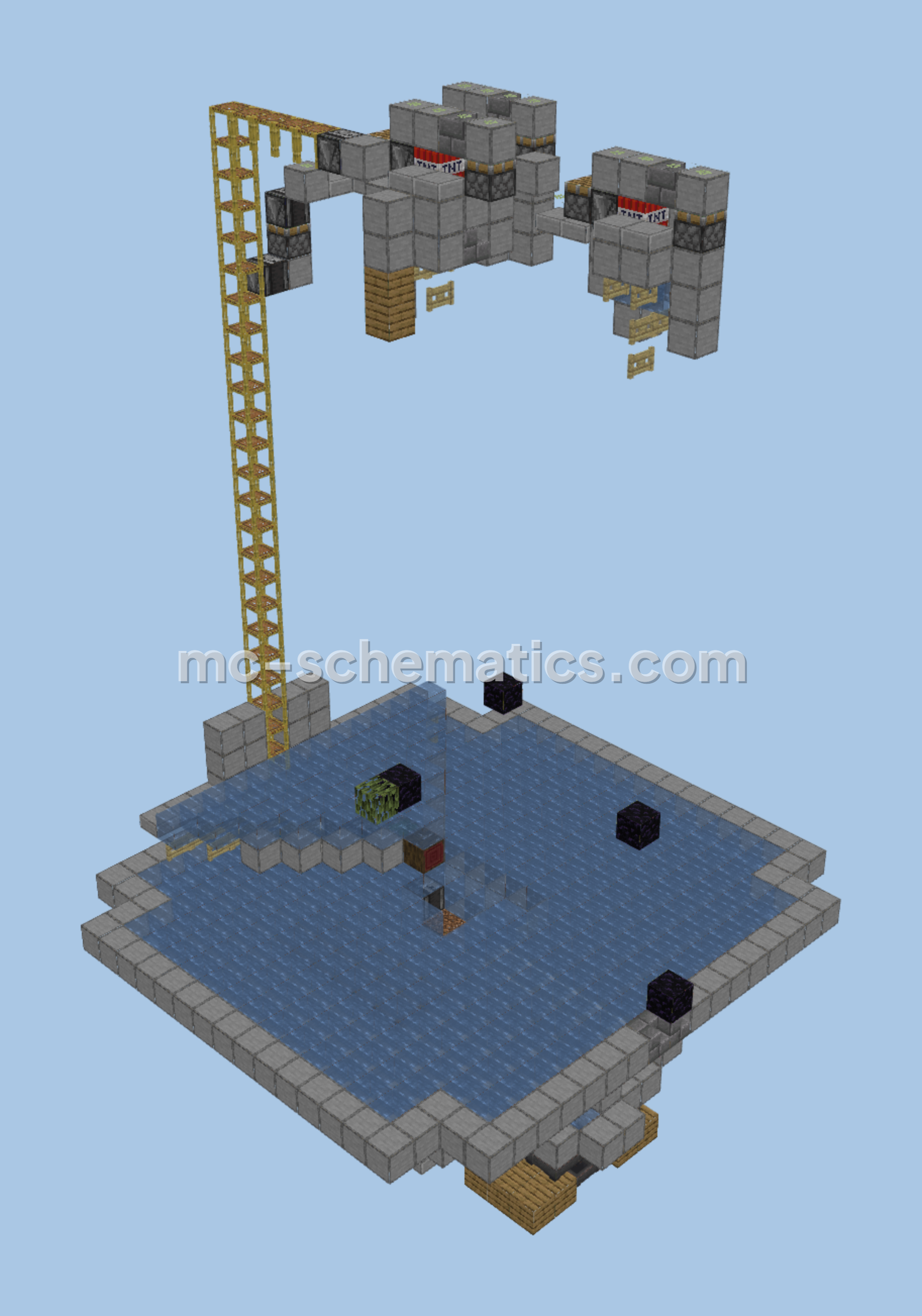 Dark Oak Tree Farm Design Minecraft schematic preview