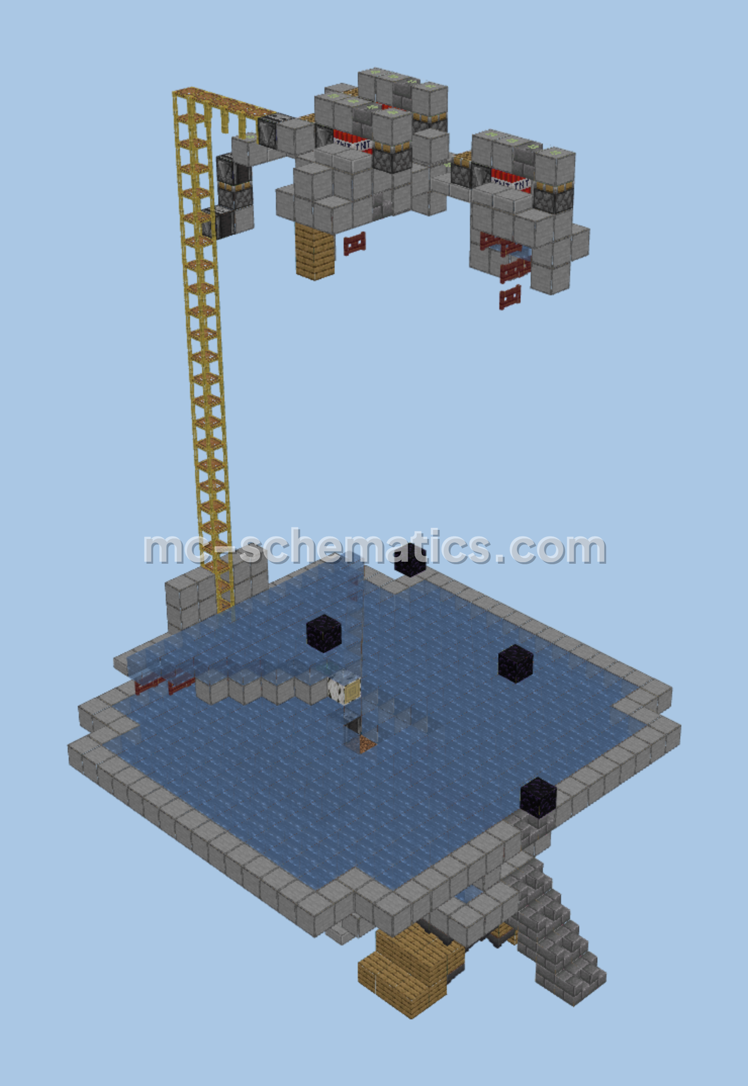 Dark Oak Tree Farm Minecraft schematic preview