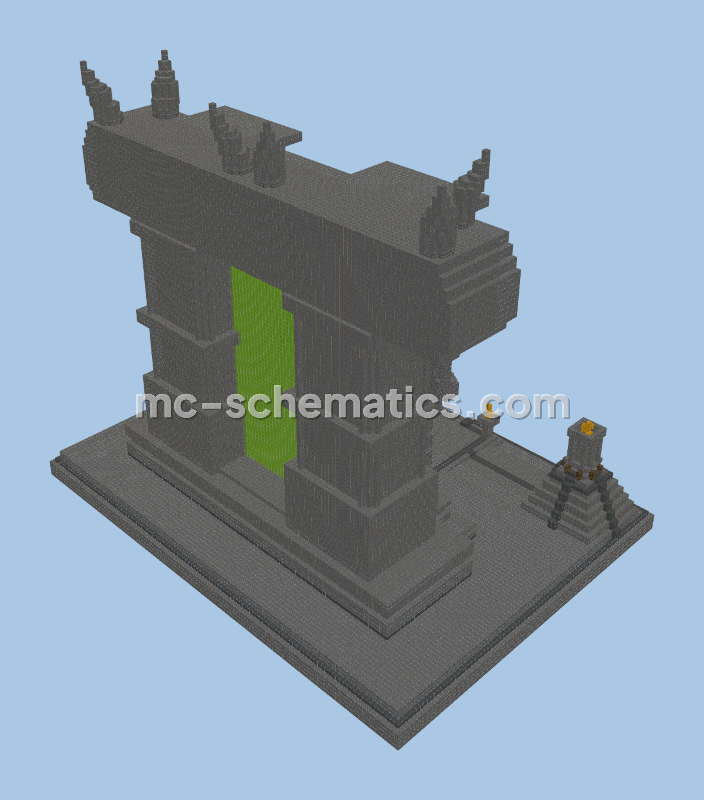 Dark Portal Structure Minecraft schematic preview