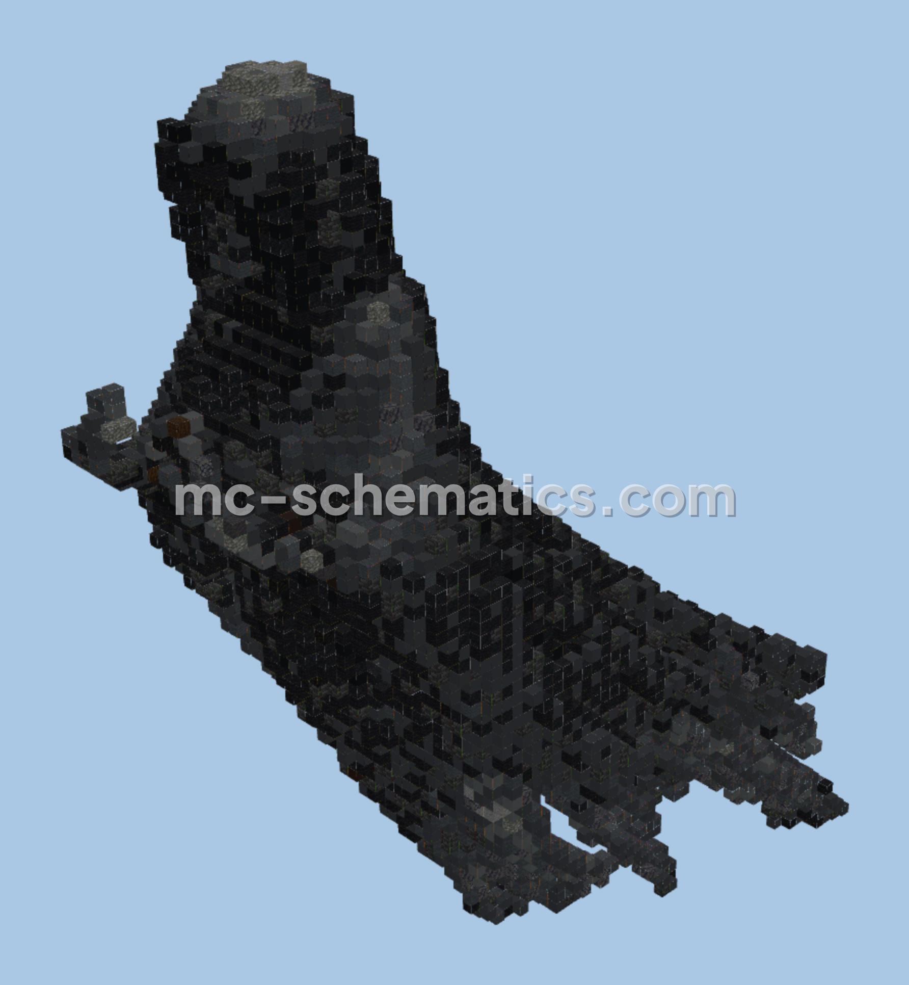 Dark Specter Halloween Structure Minecraft schematic preview