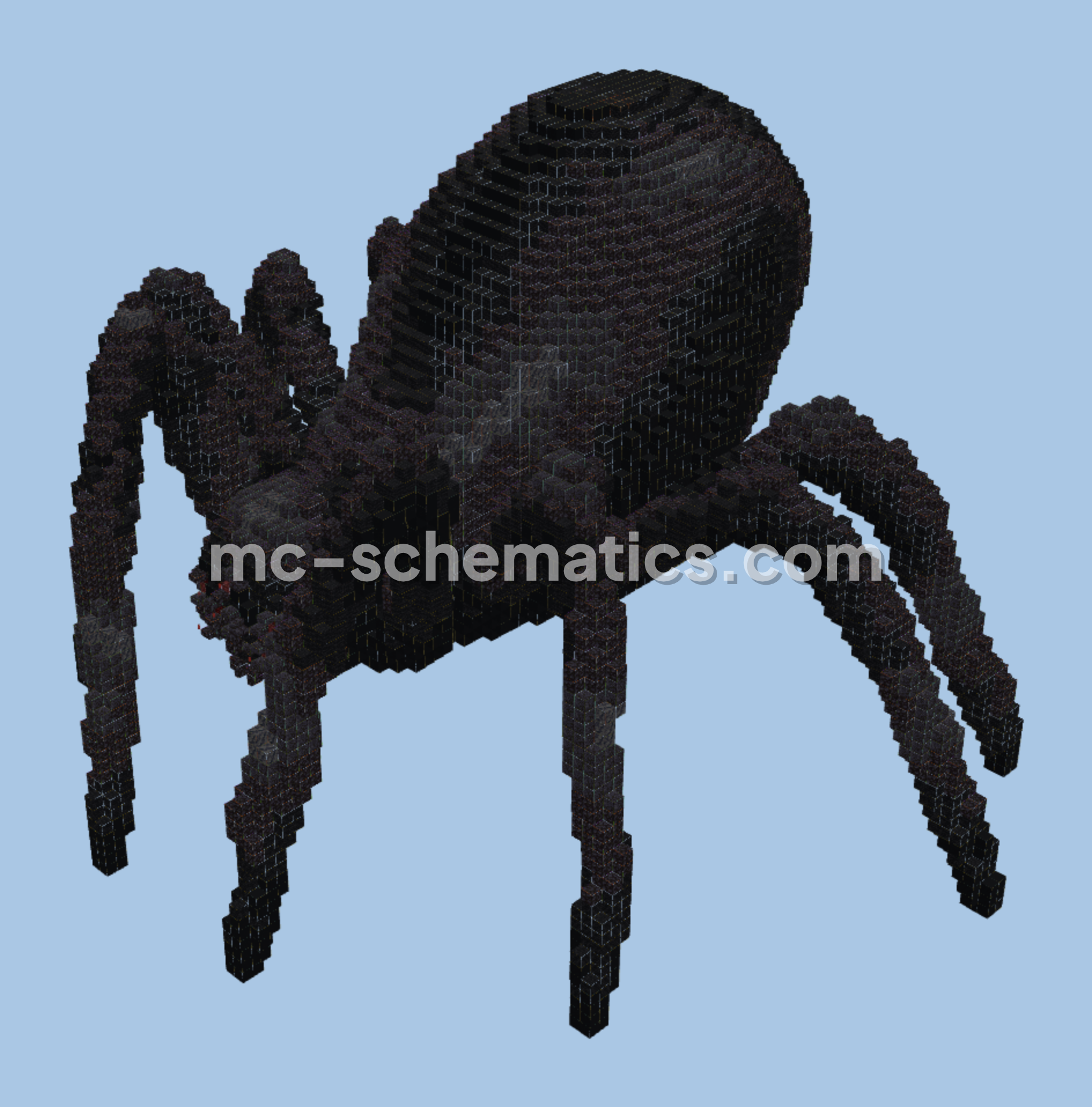 Dark Spider Build Minecraft schematic preview