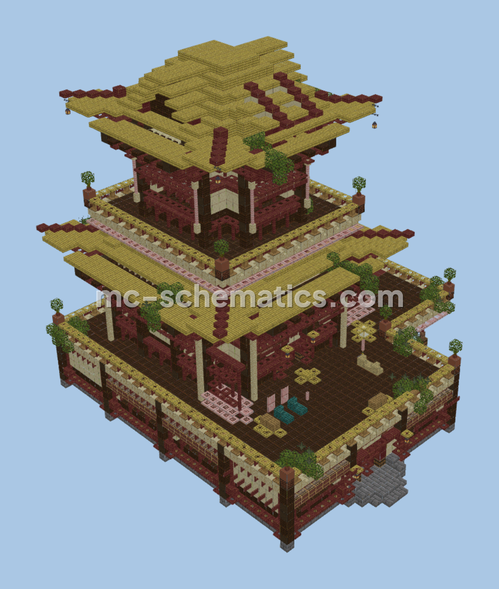 Dawn Villa House Minecraft schematic preview