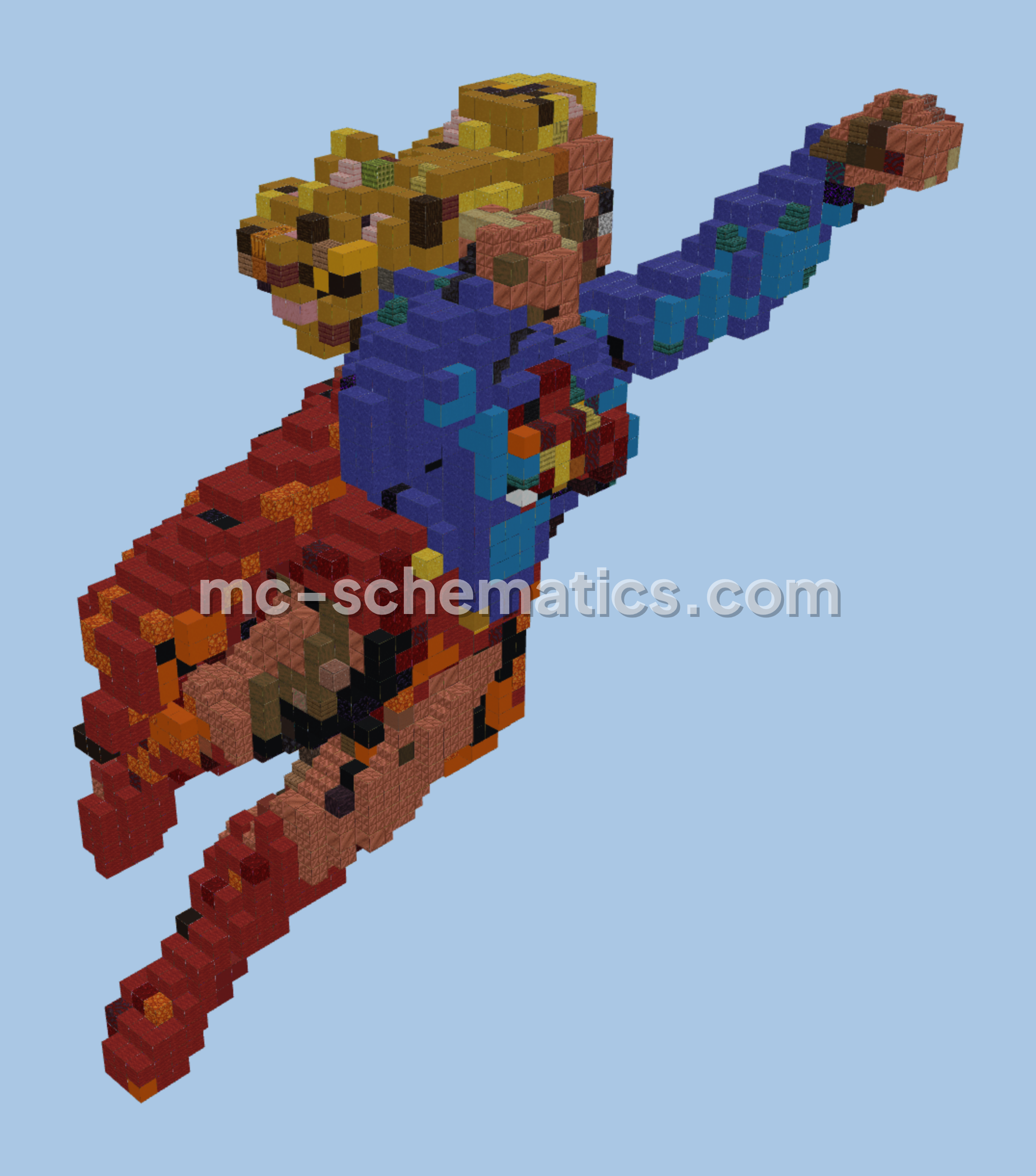 DC Comics Supergirl Statue Minecraft schematic preview