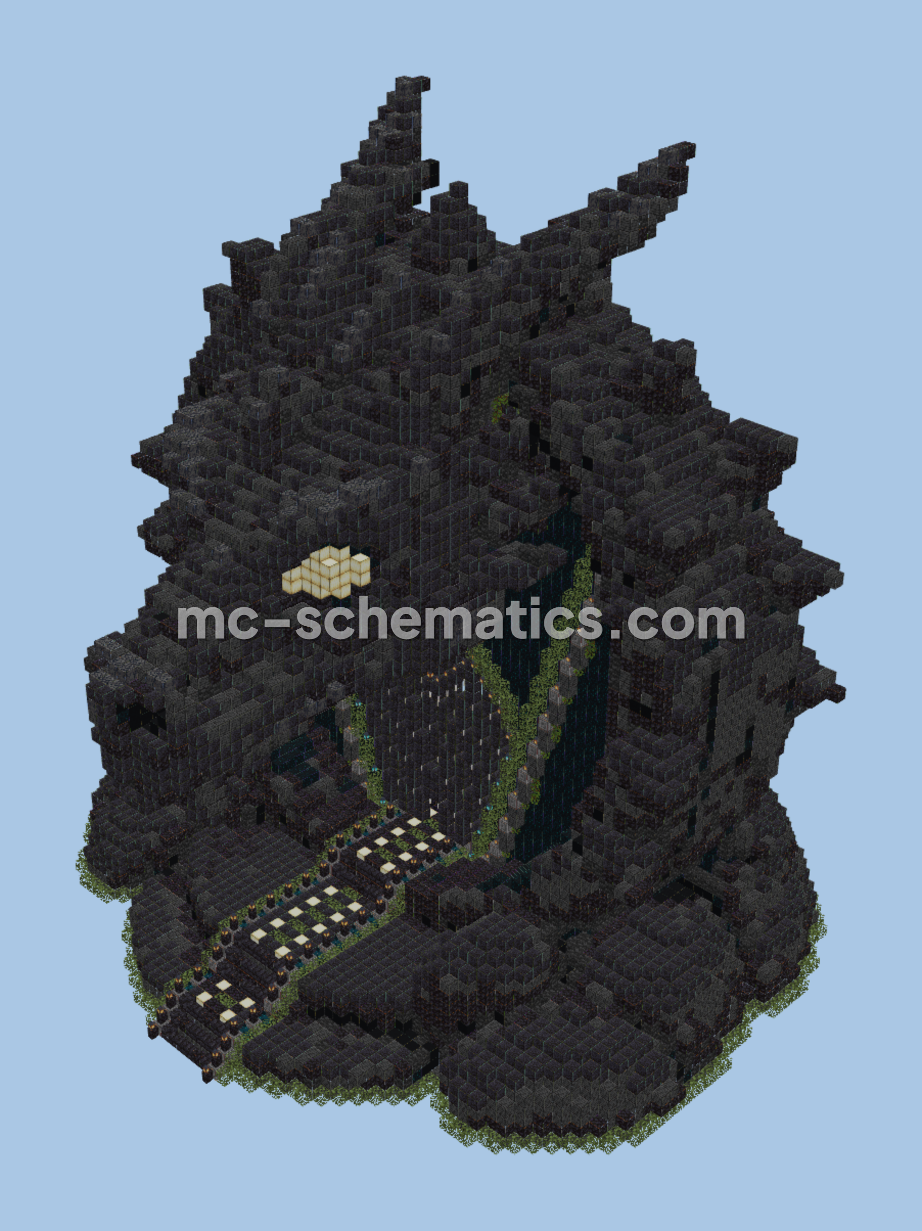 Nether Portal Decorations Collection Minecraft schematic