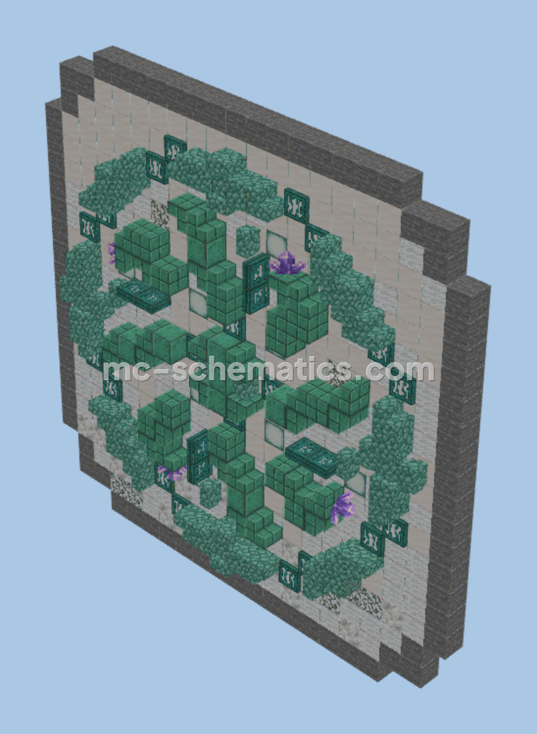 Decorative Wall Pattern Minecraft schematic