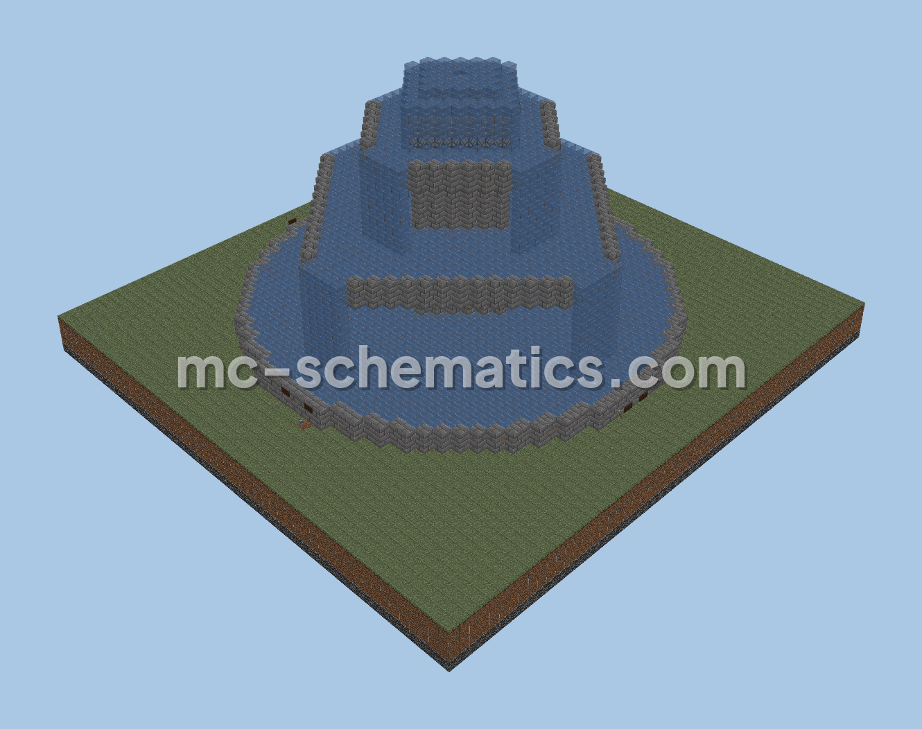 Decorative Water Fountain Minecraft schematic